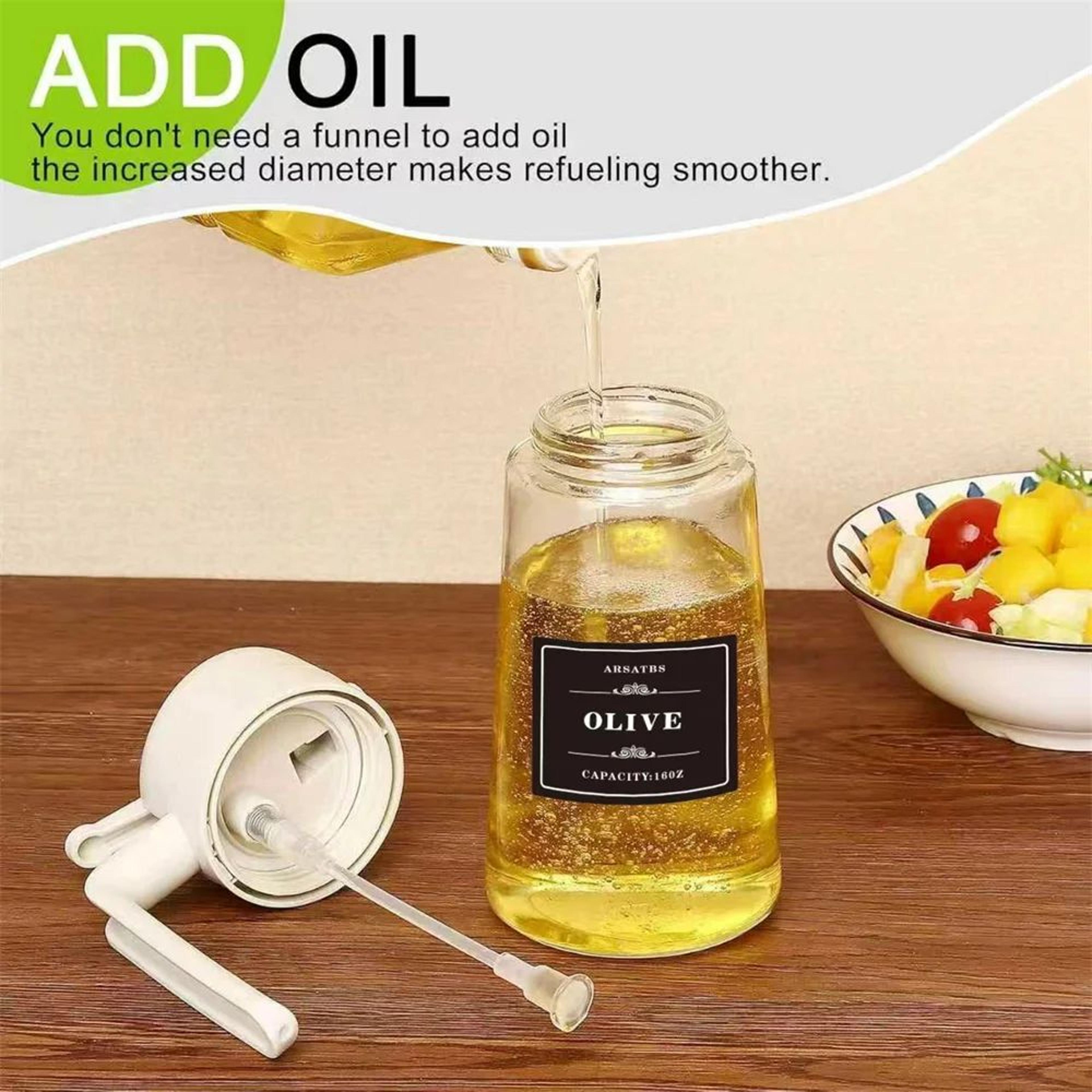 2 in 1 glass oil sprayer and dispenser