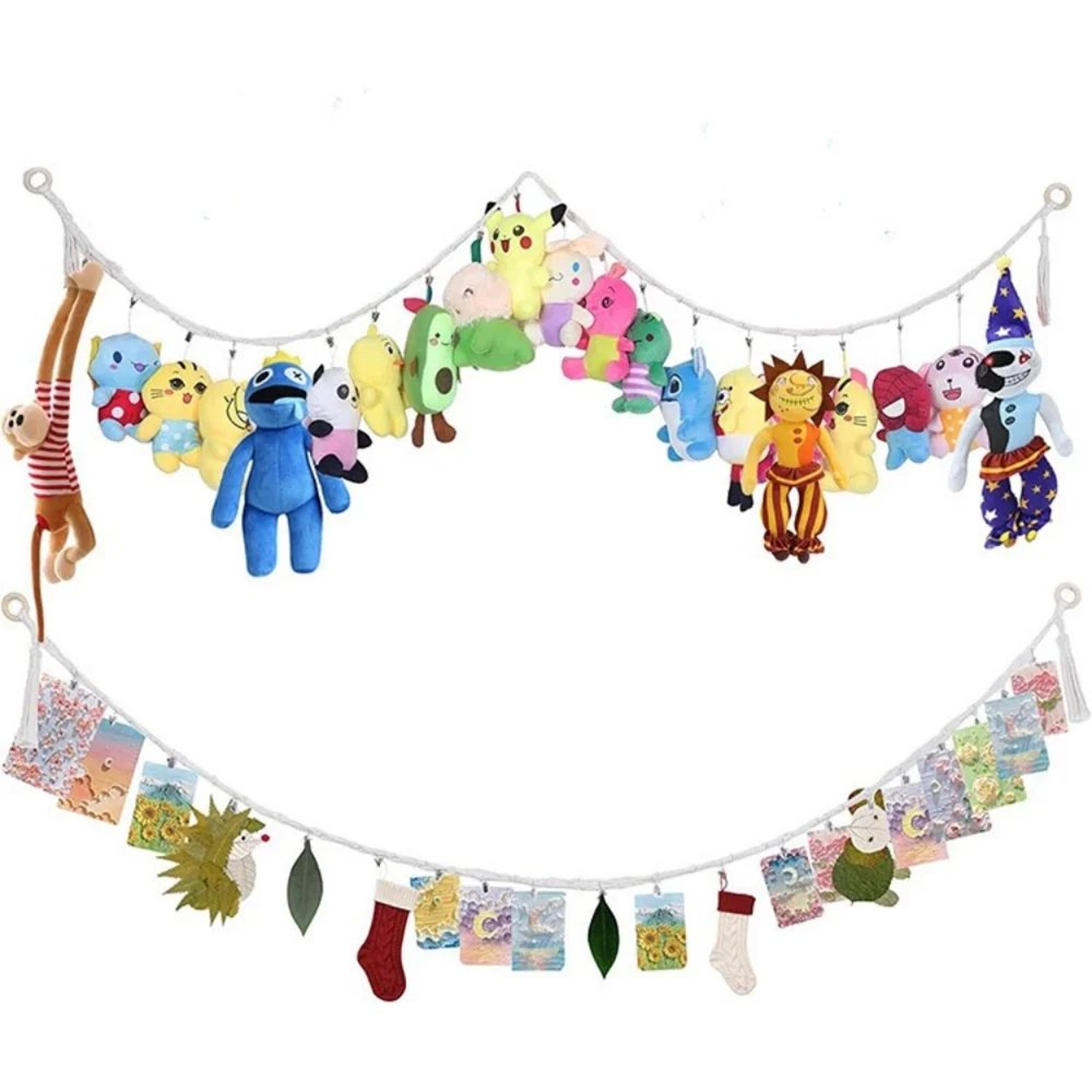 boho stuffed animal hanging storage chain