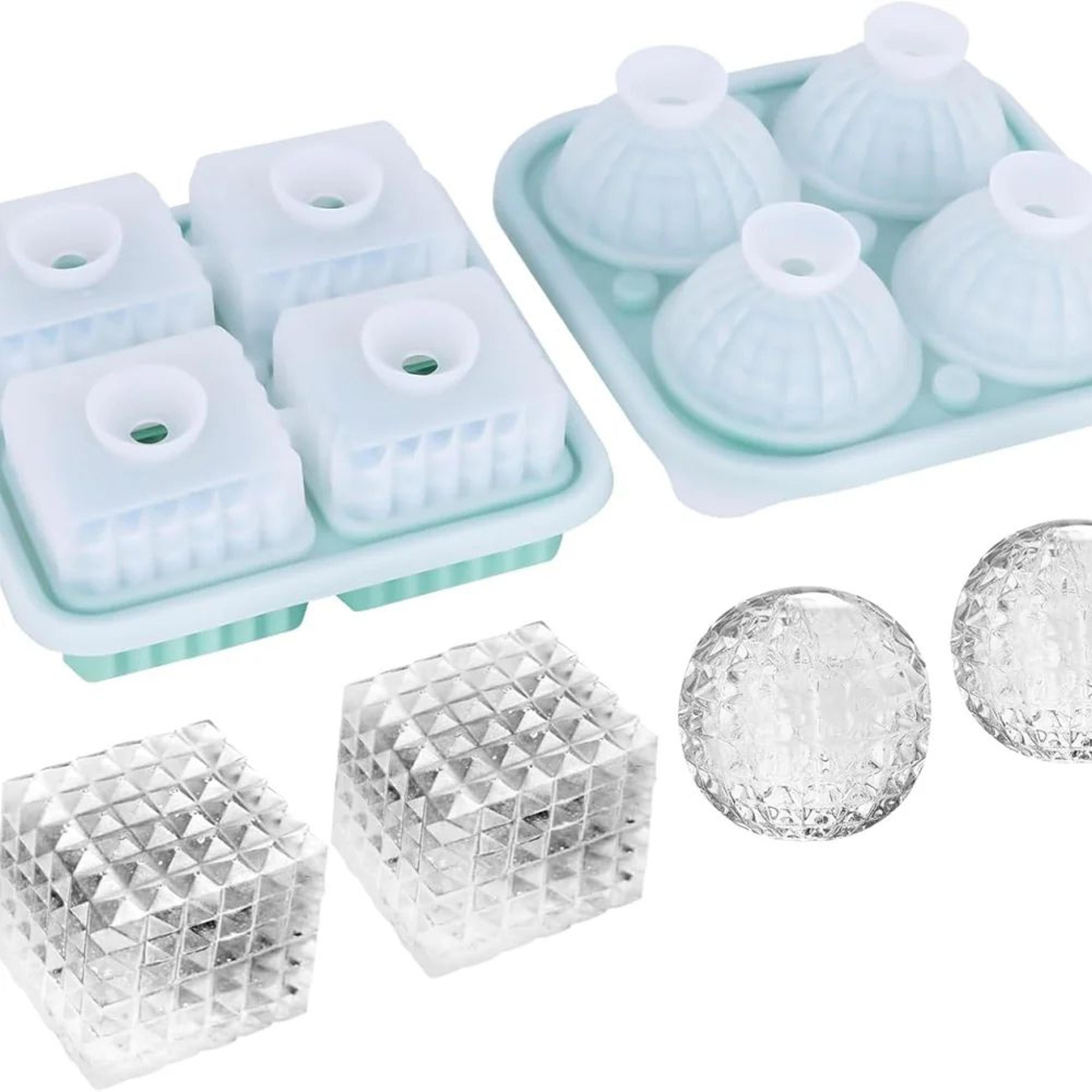 diamond crystal ice ball mold