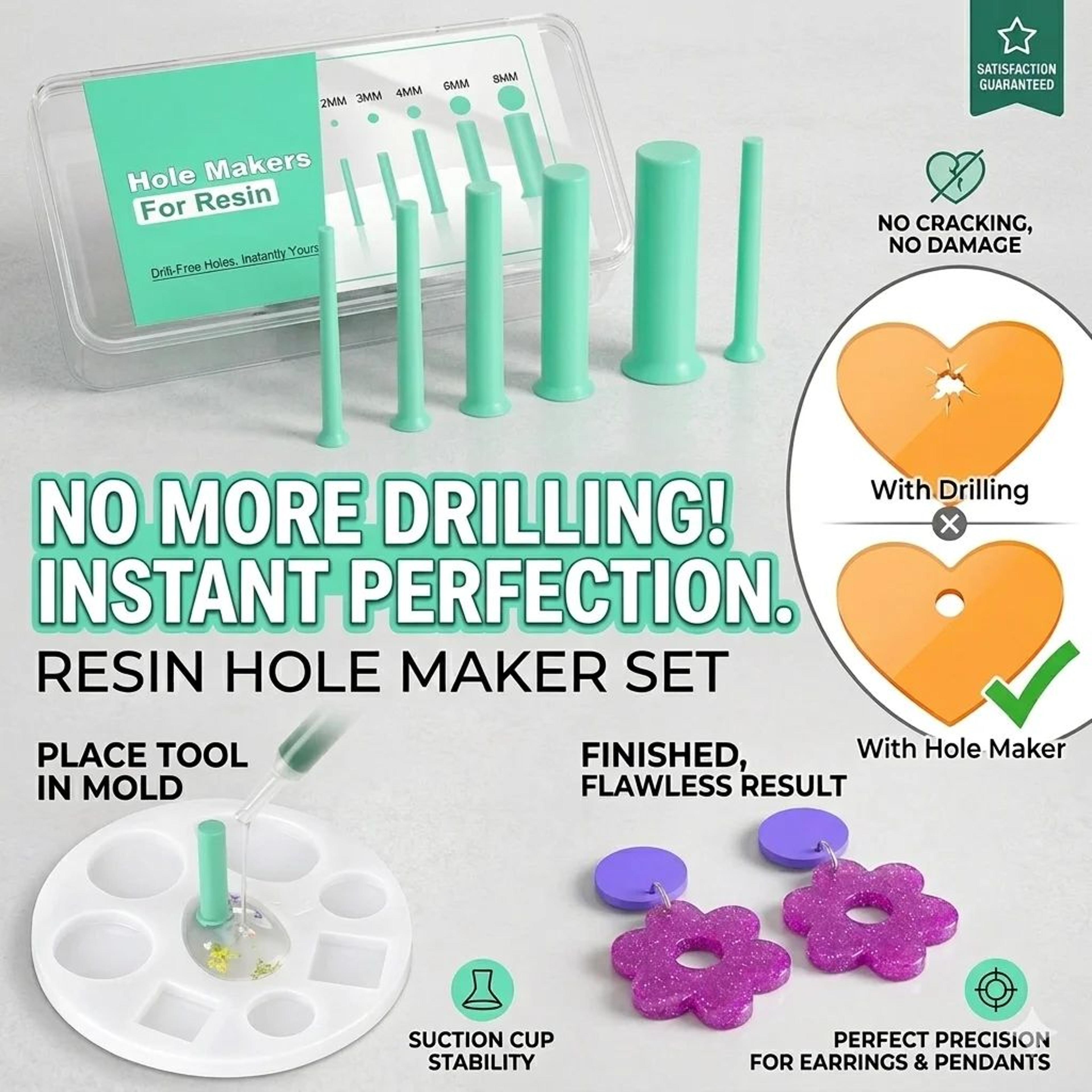 35 piece silicone resin hole maker set