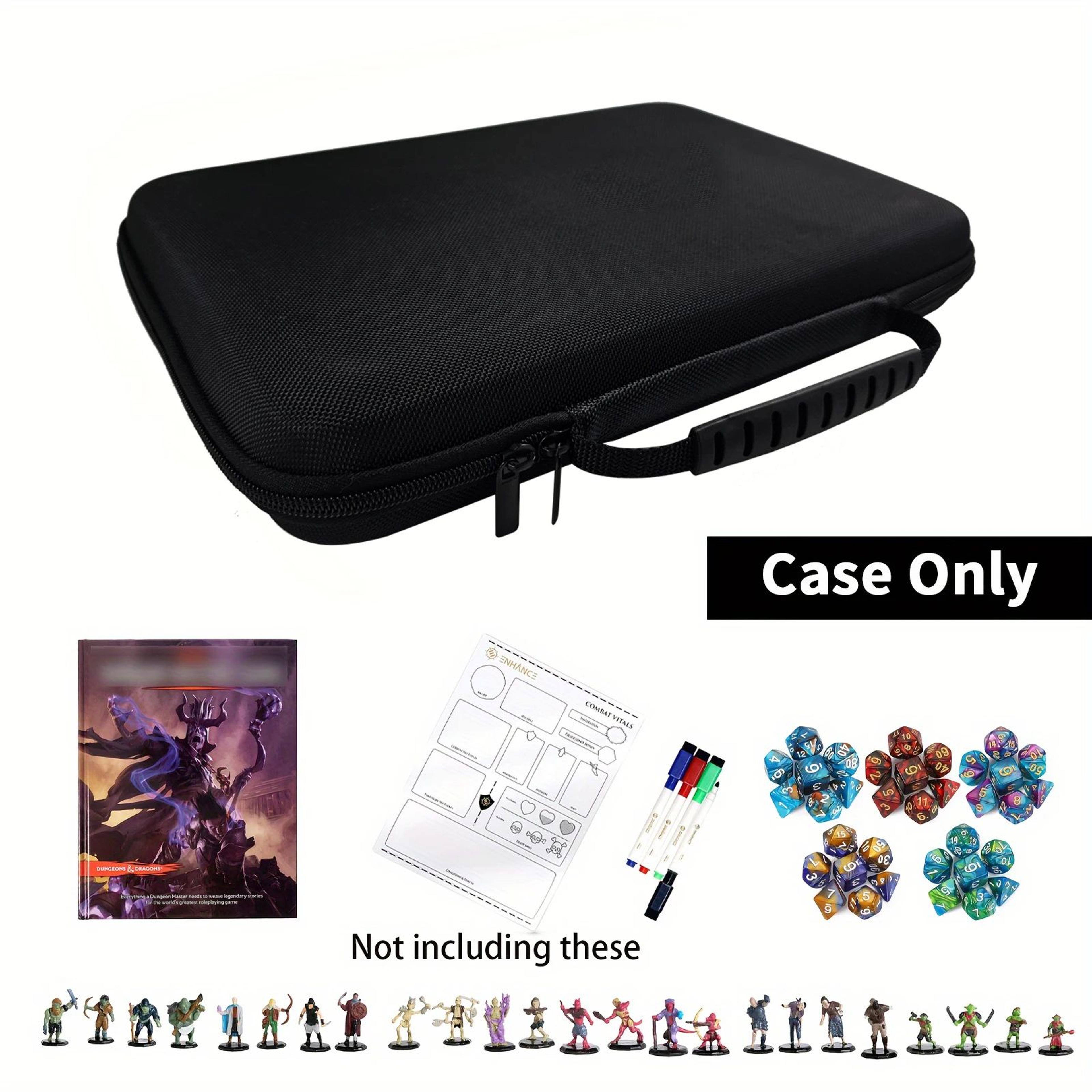 portable dnd dice storage and rolling tray