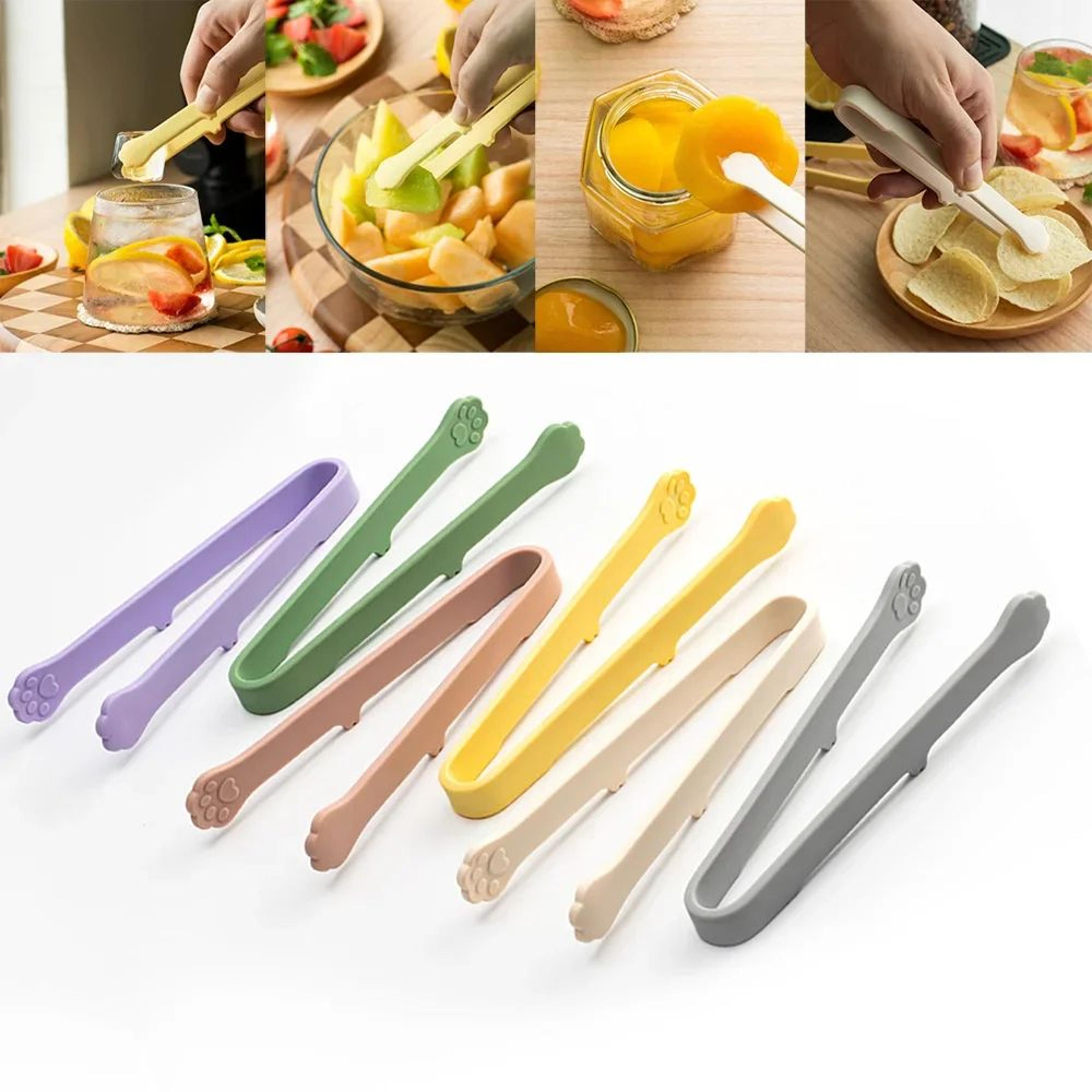 heat resistant silicone kitchen tongs