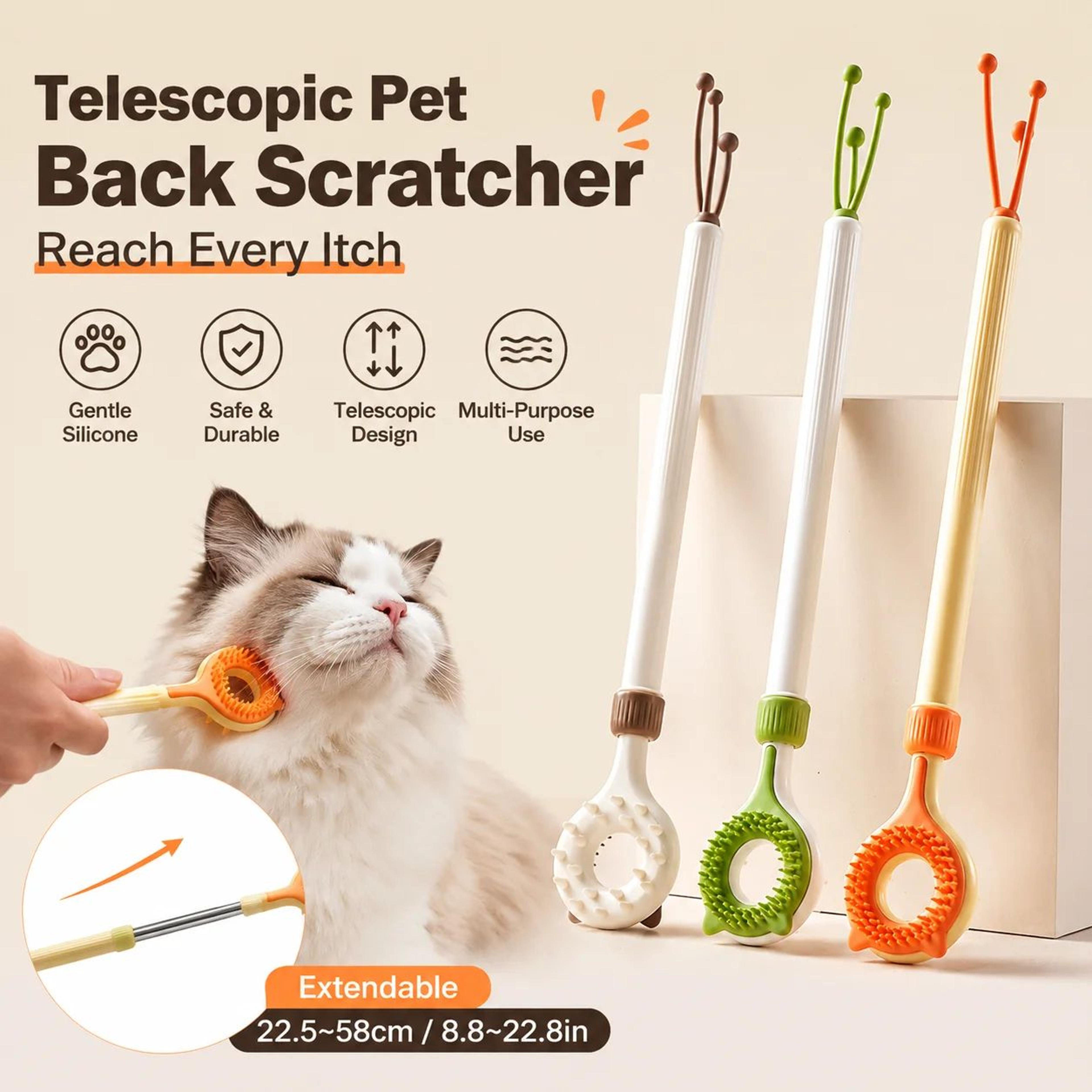 2 in 1 telescopic cat massage wand