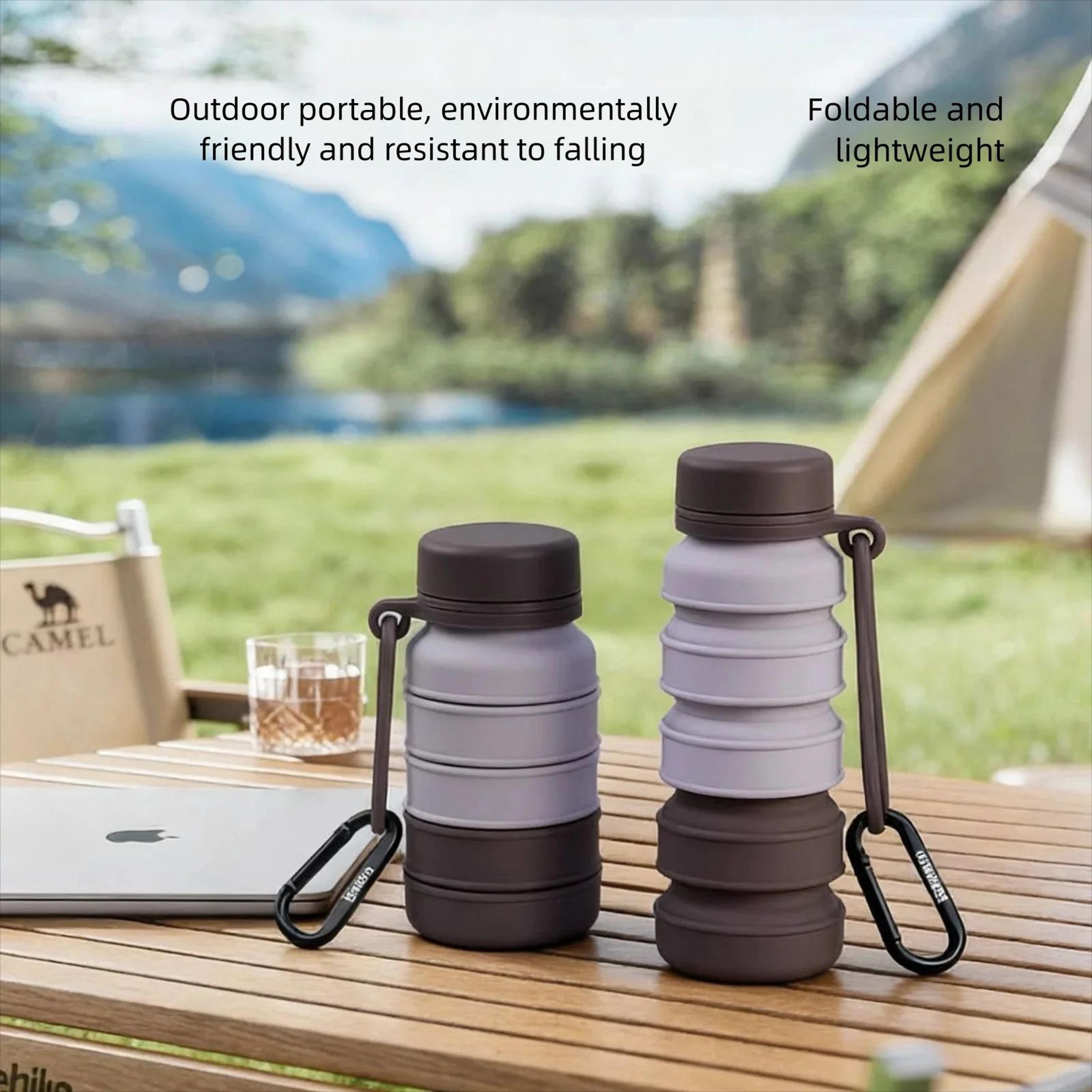 shatterproof collapsible travel cup