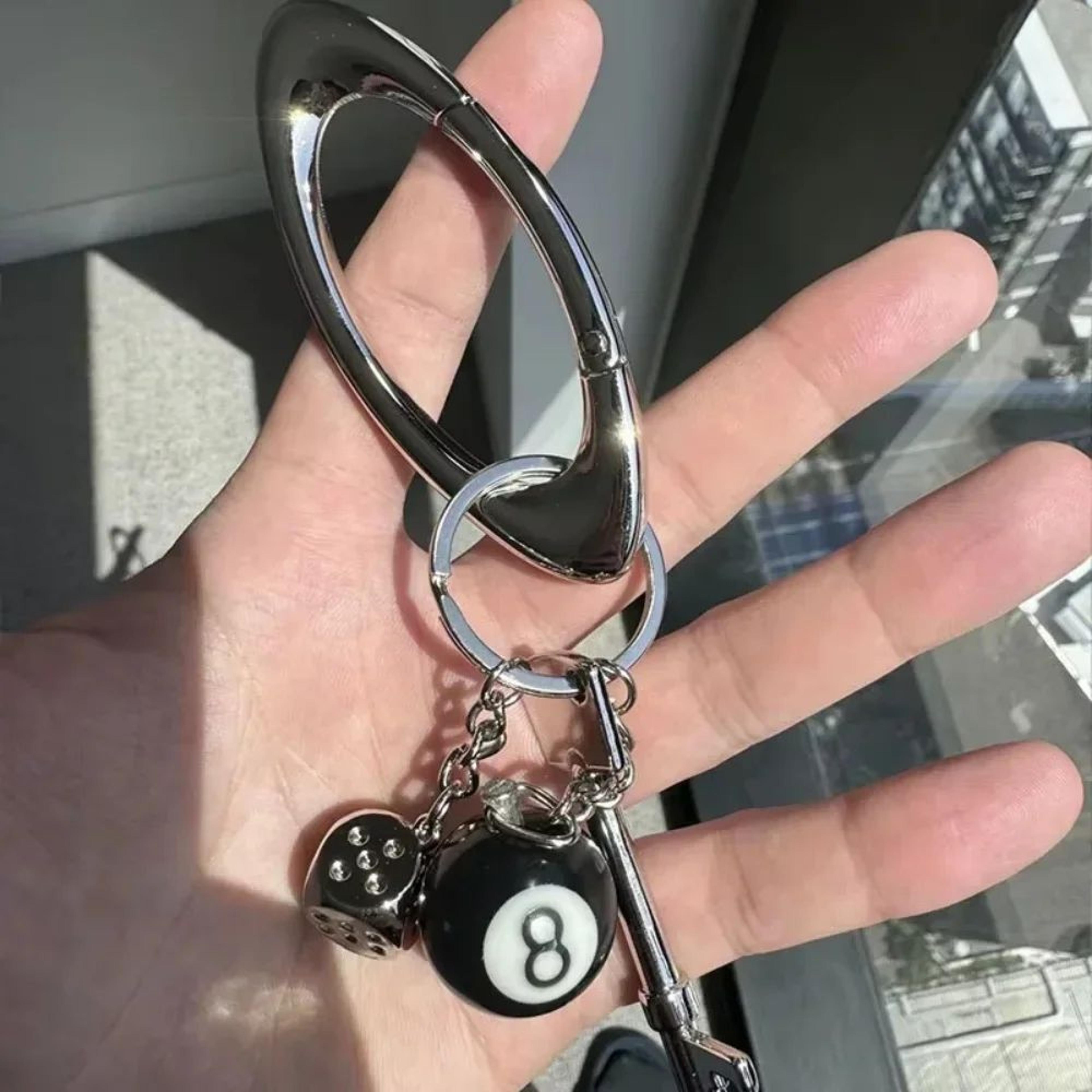 8 ball bottle opener keychain