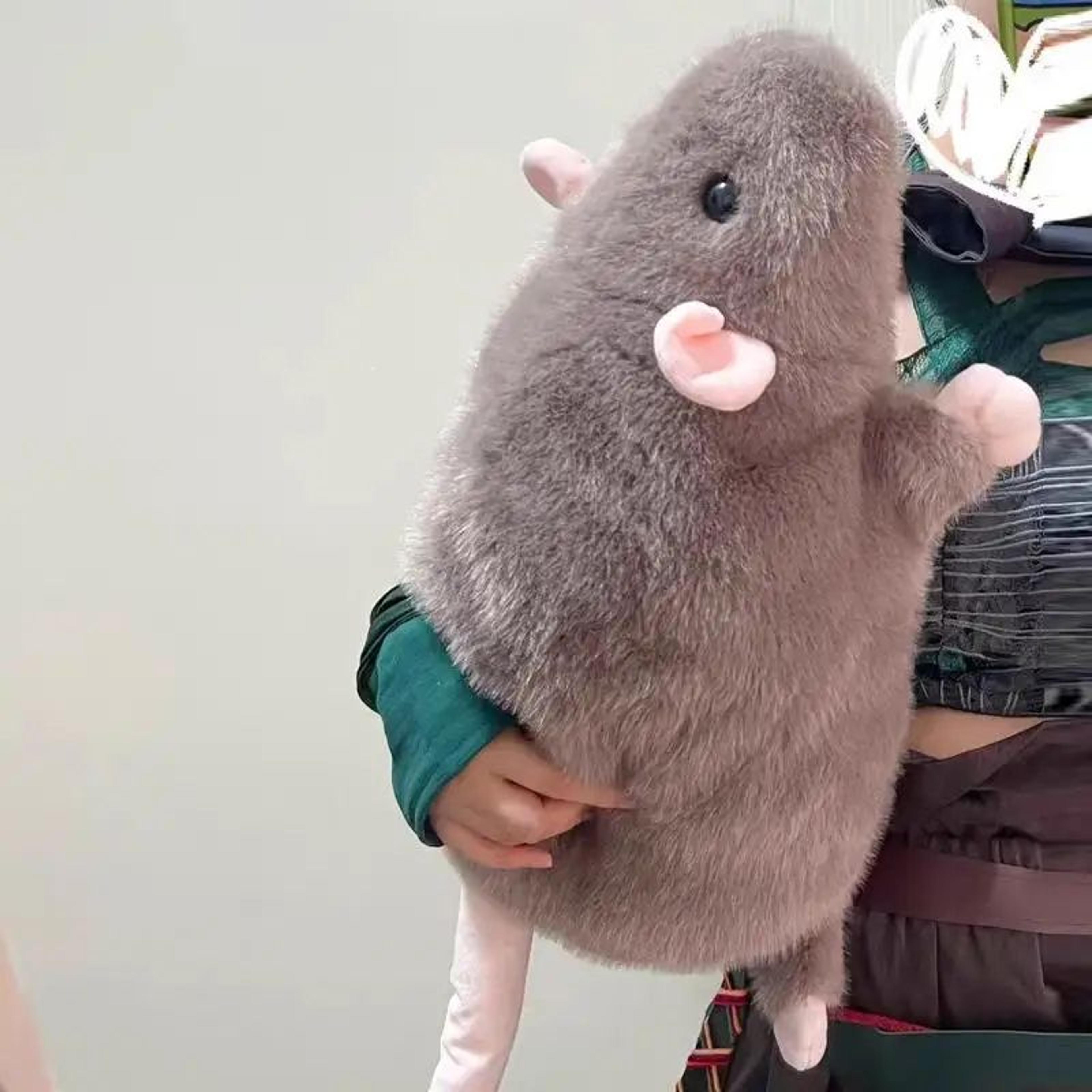 cute oversized mouse plush toy