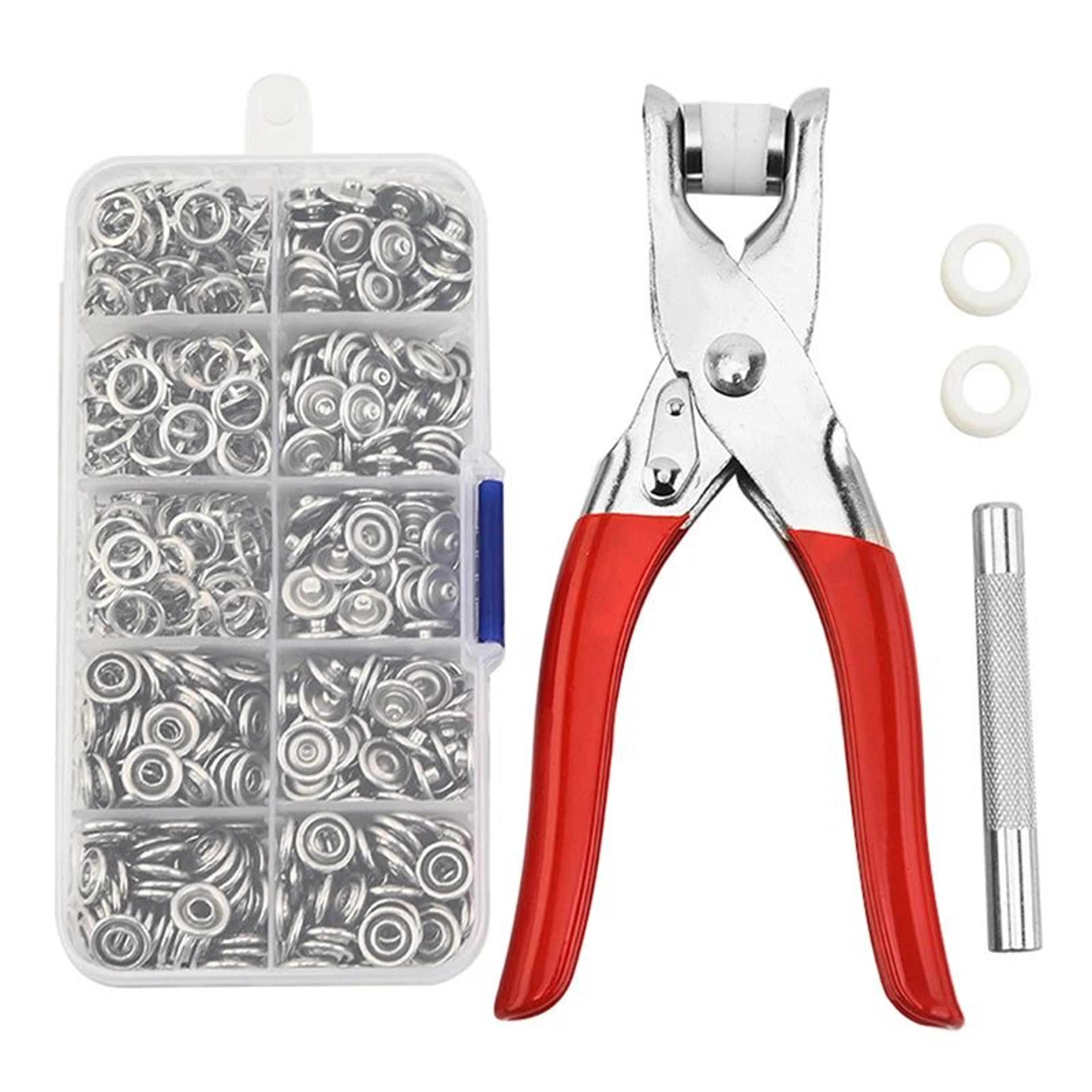 five prong snap button pliers kit