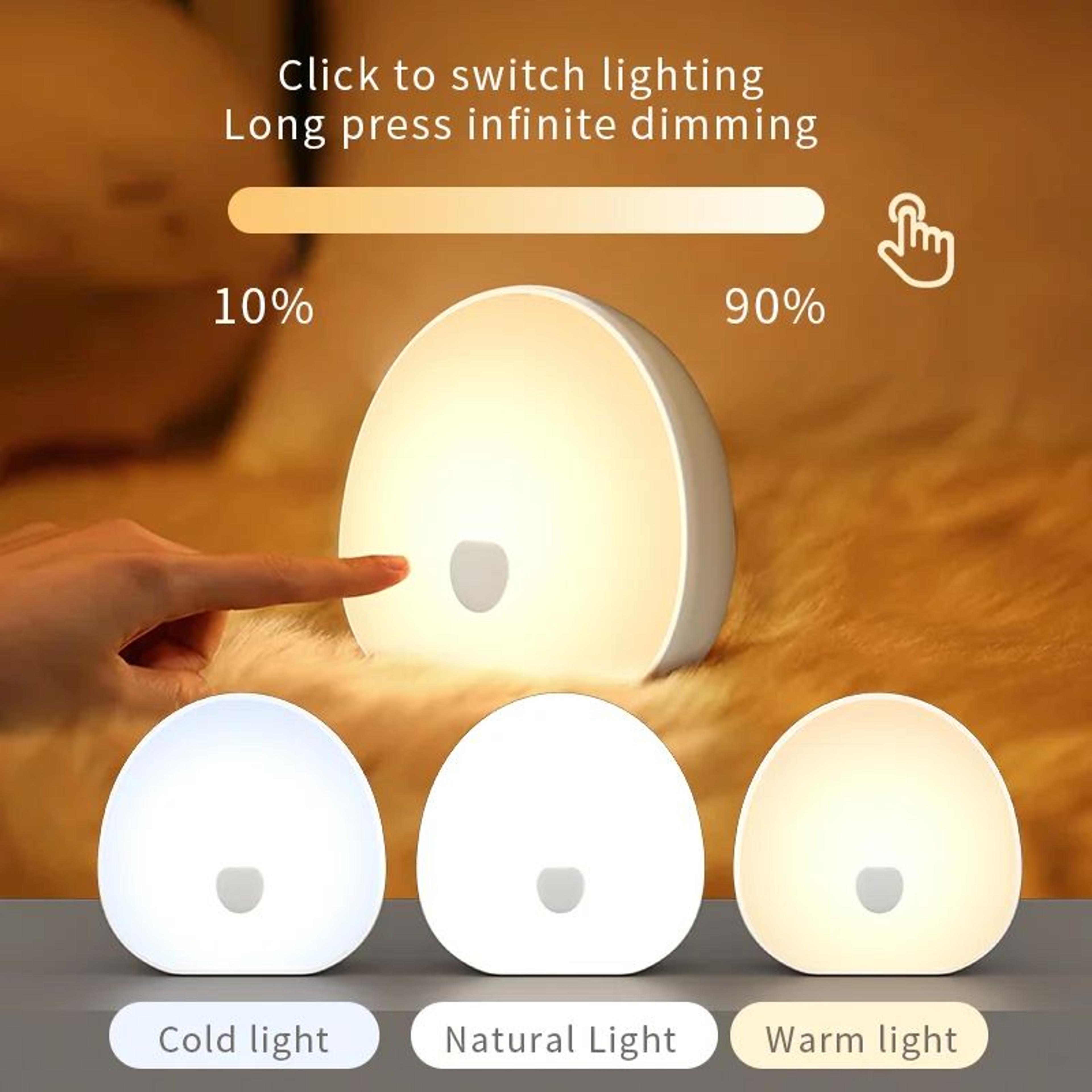 portable white noise sleep machine with night light