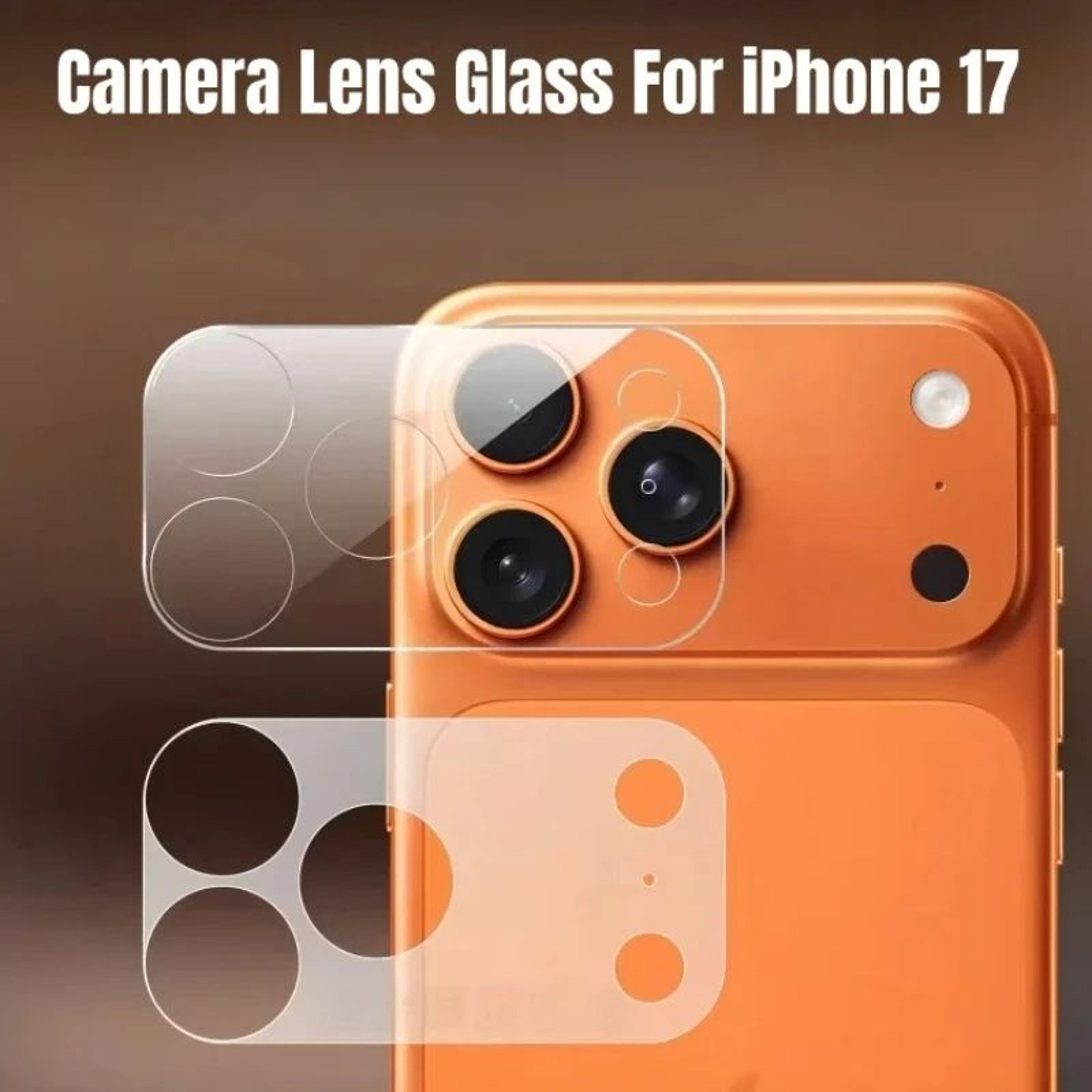 2 piece iphone 17 hd clear camera lens protector
