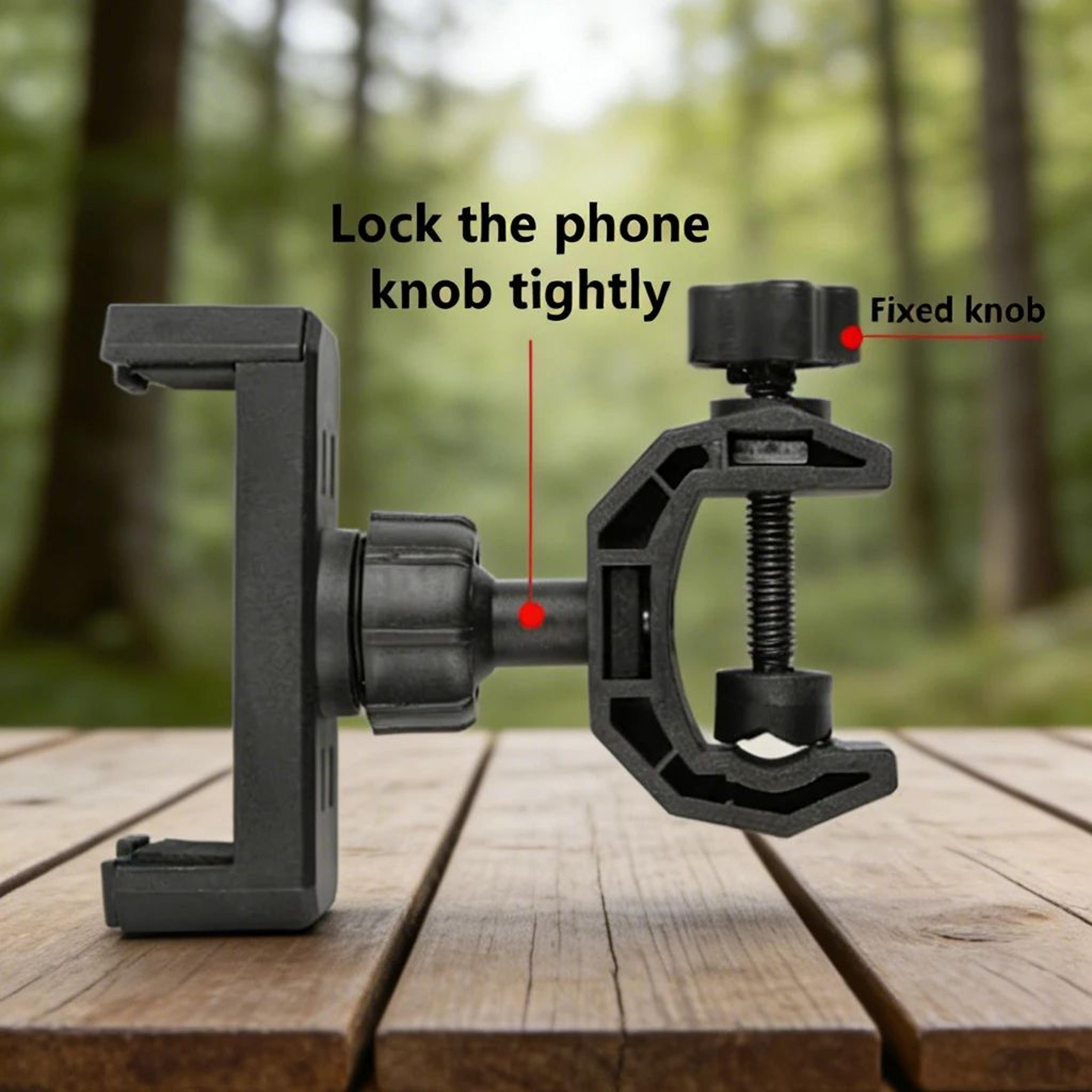 360 rotating foldable phone tripod stand with mic holder