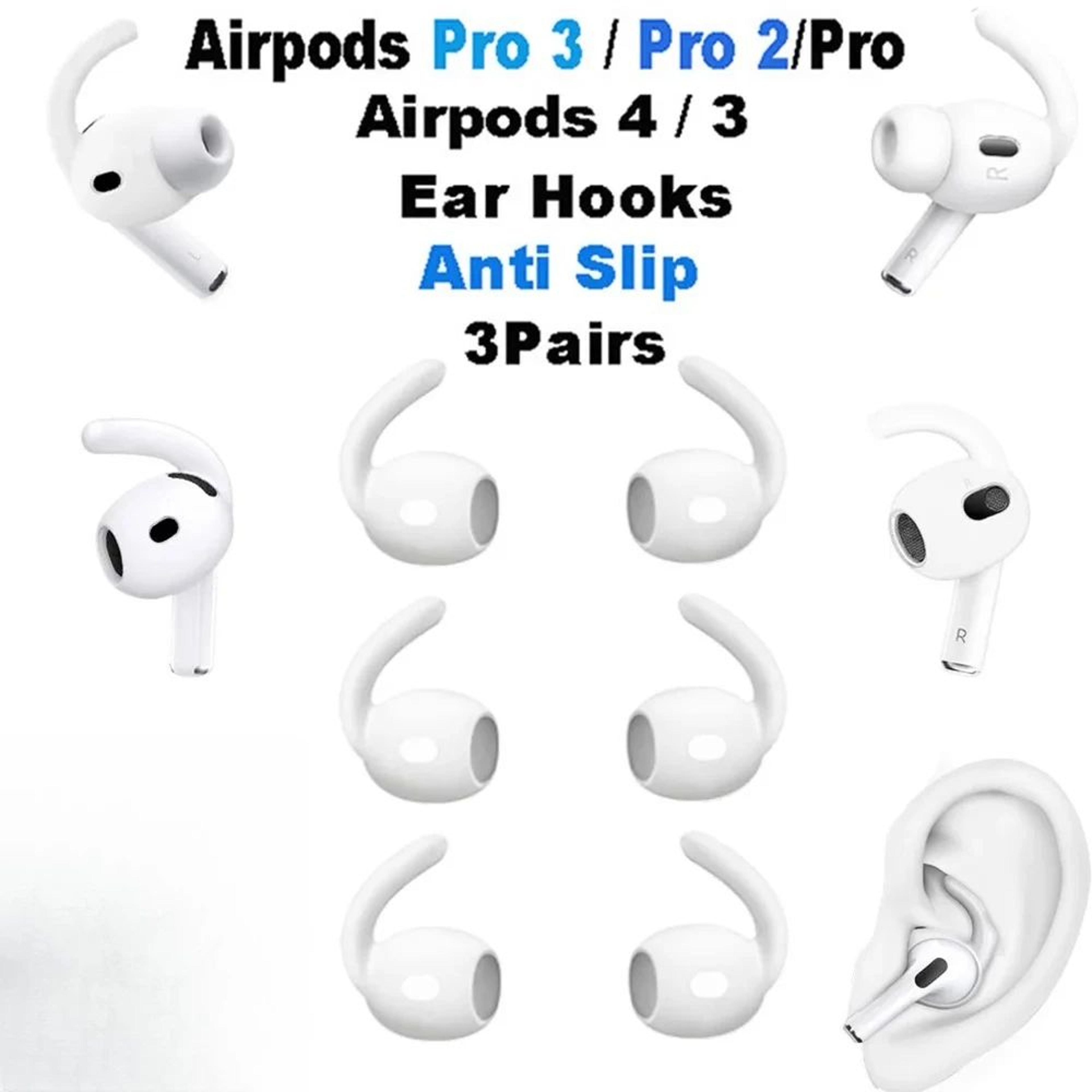 airpods anti slip silicone ear hooks