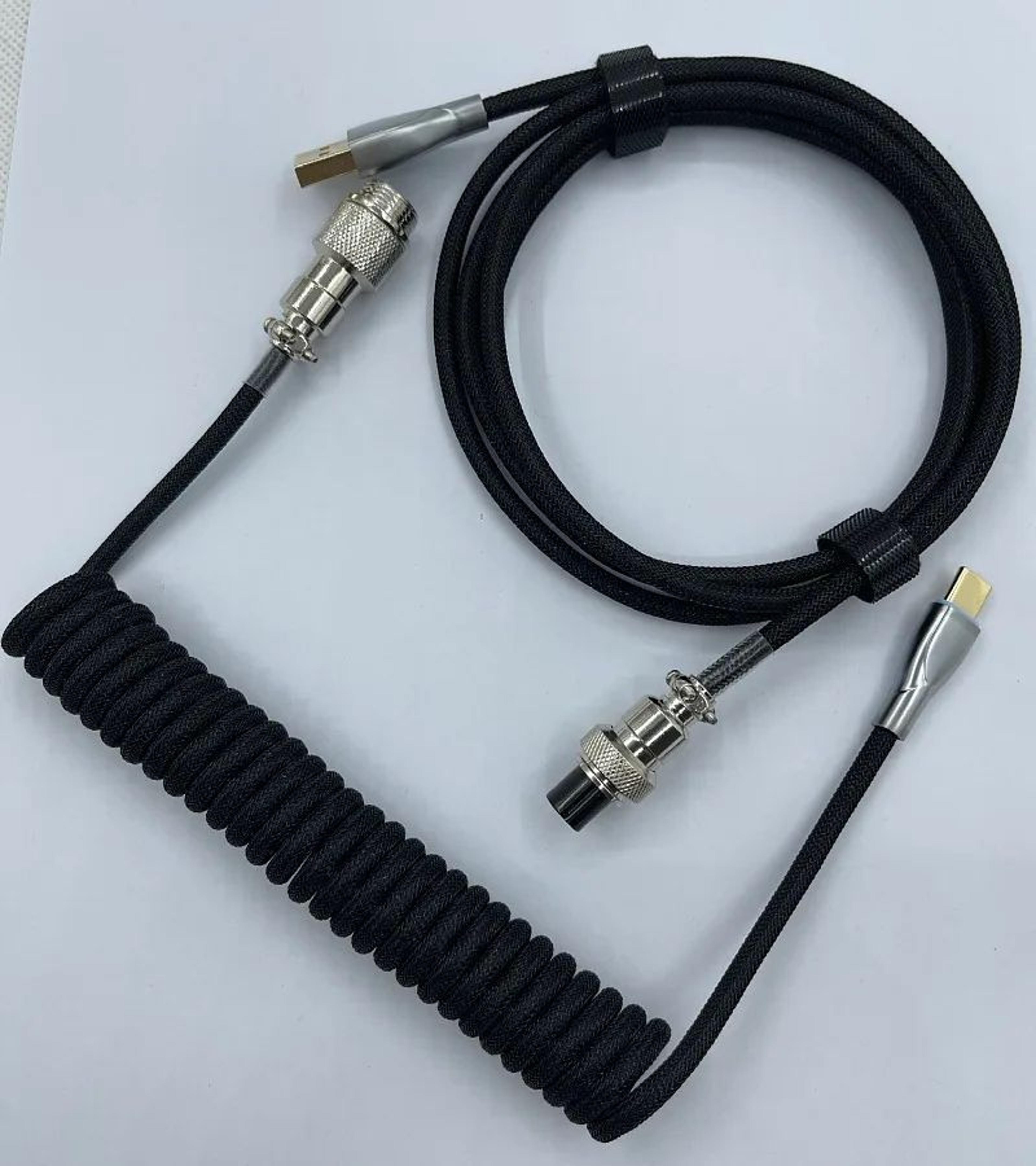 usb c coiled mechanical keyboard cable
