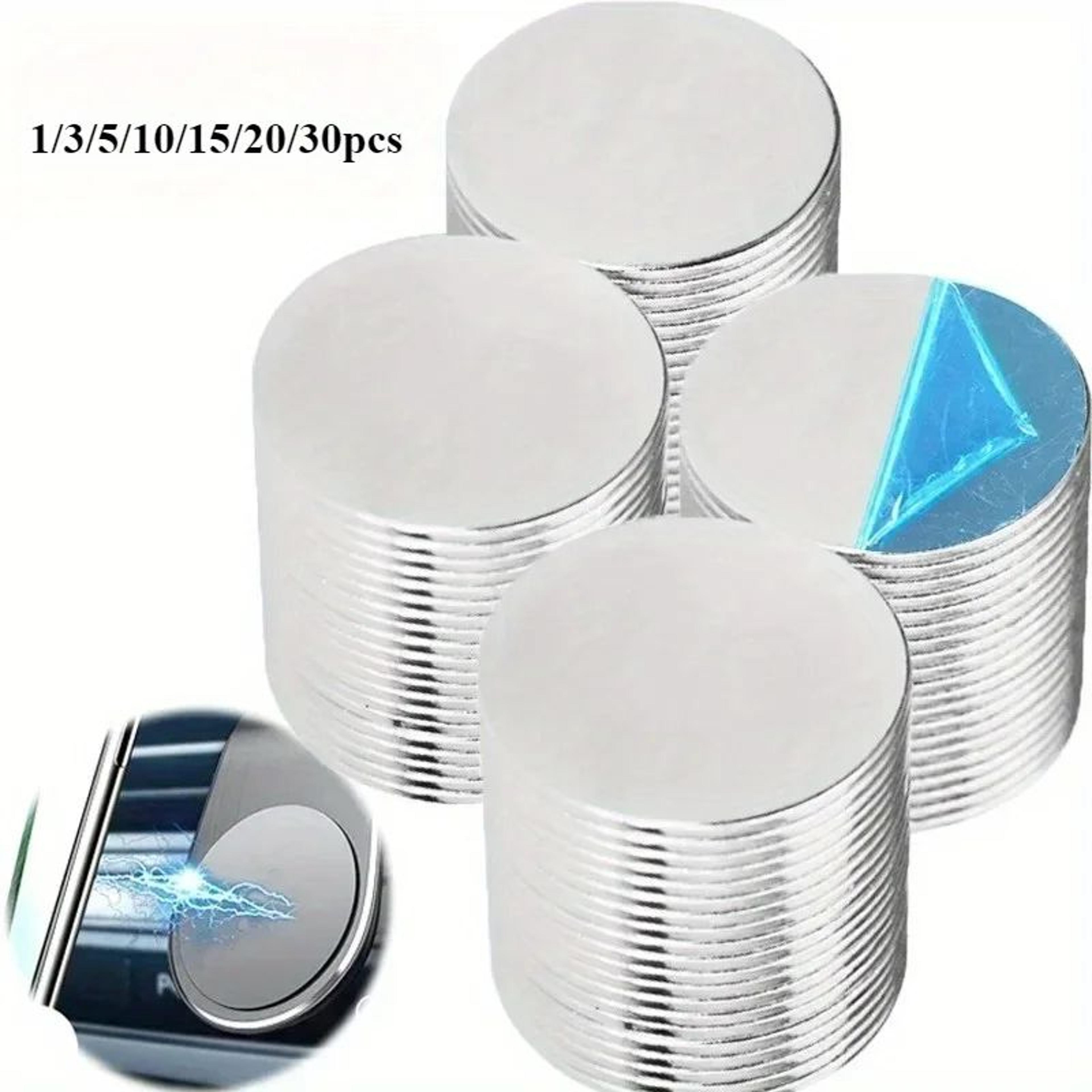 round magnetic car phone mount metal plates