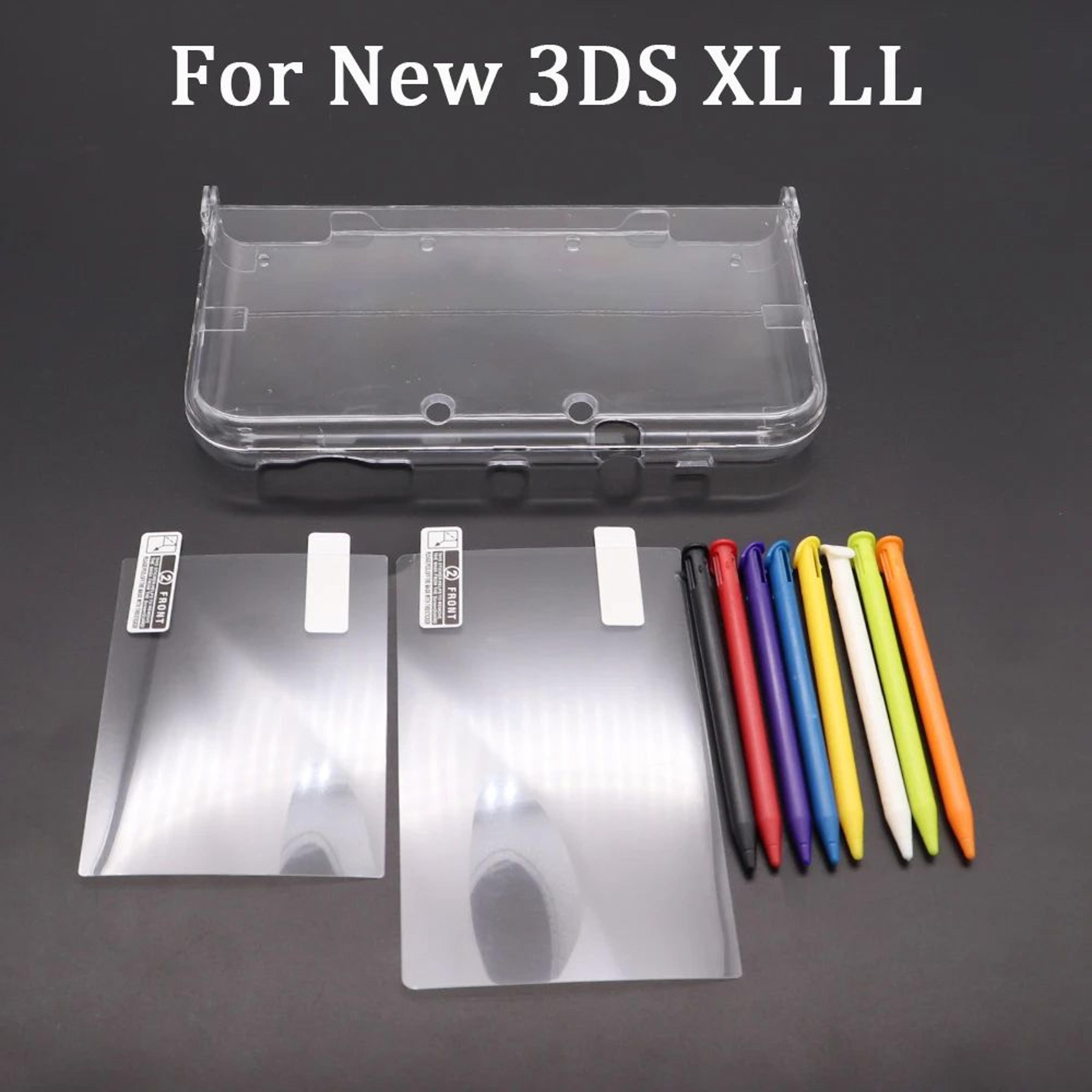 new 3ds xl clear protective case and accessories
