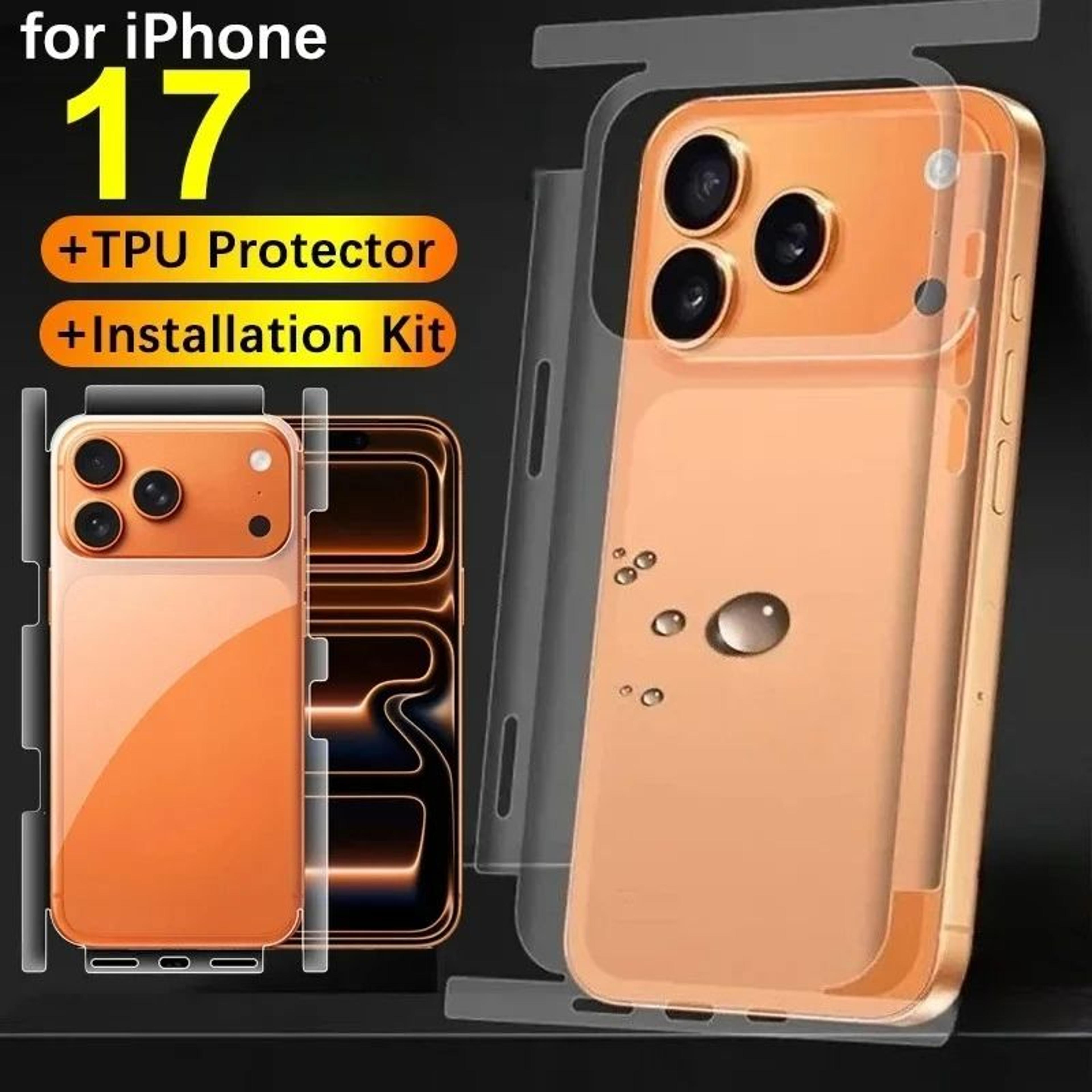 iphone 17 hydrogel back and frame protective film