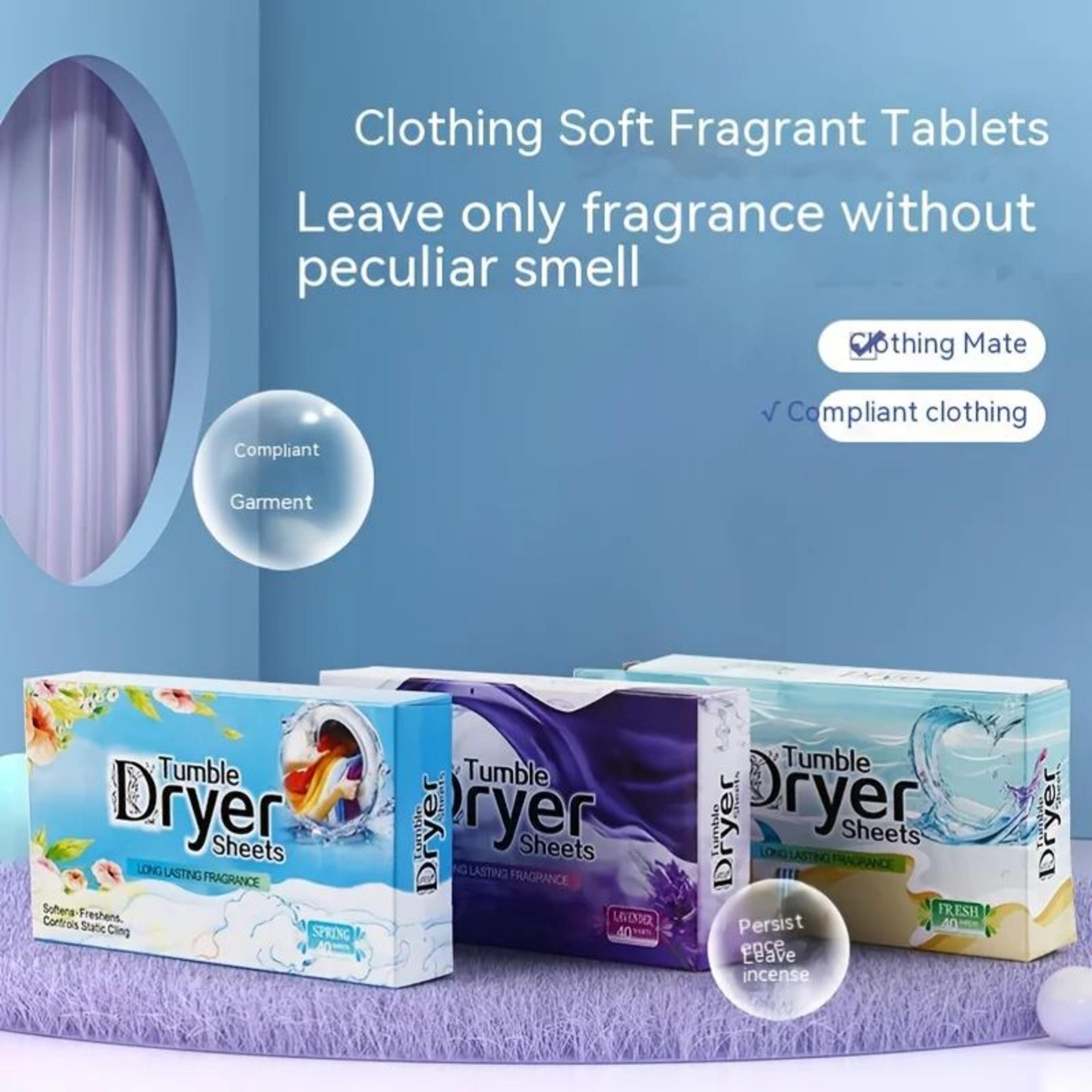 40 piece scented dryer laundry tablets