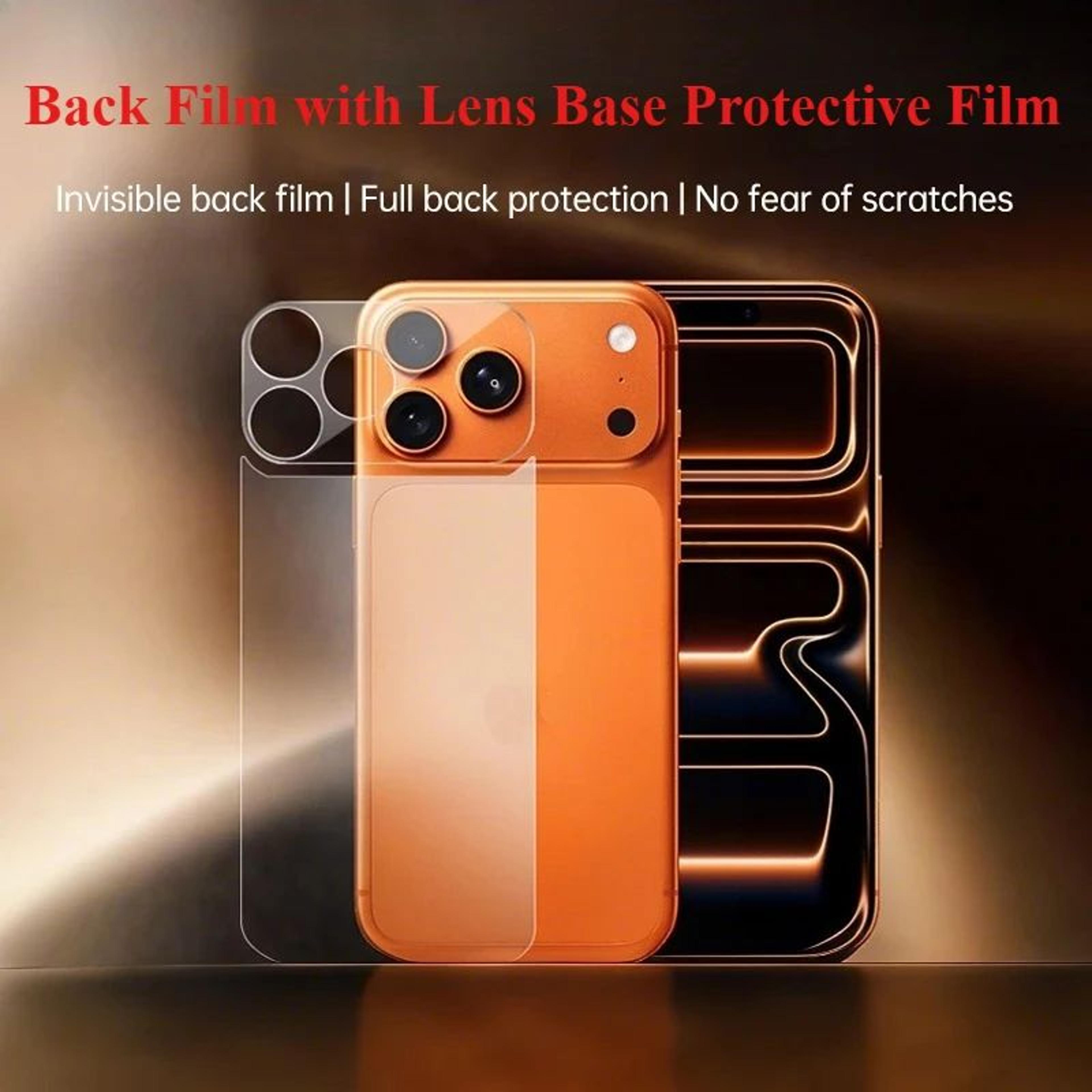 iphone 17 pro max full back hydrogel protection set