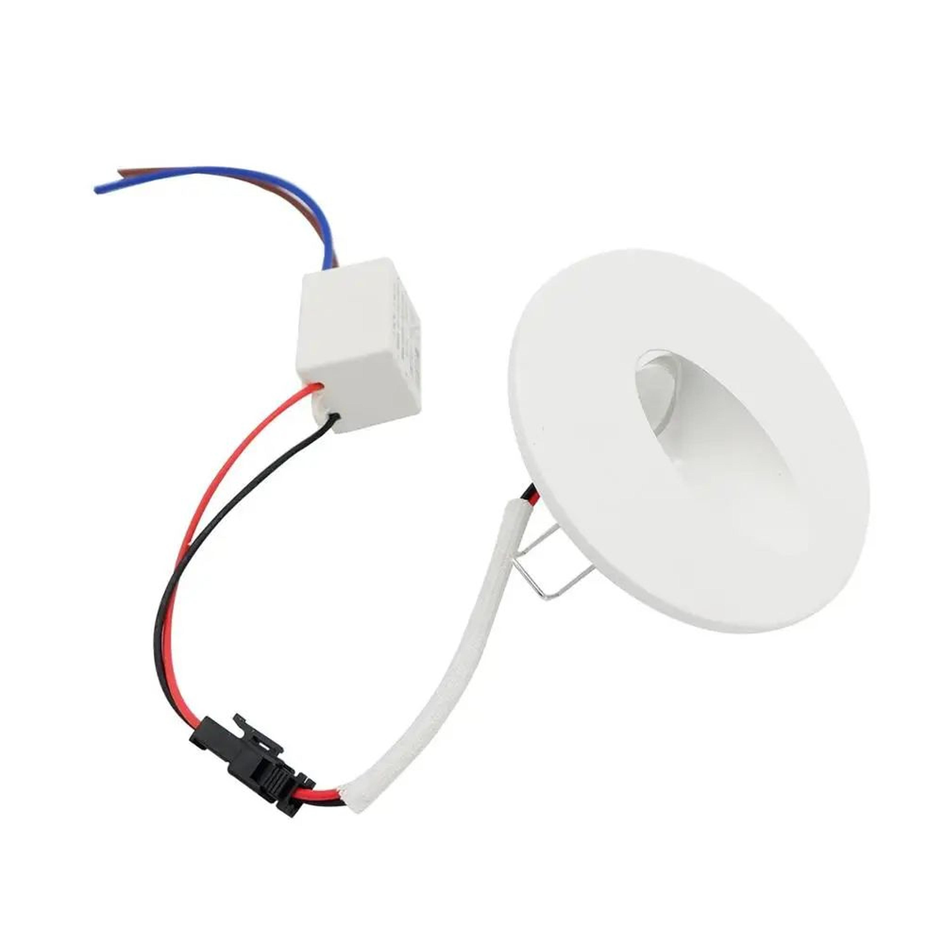 3w recessed led stair step wall light