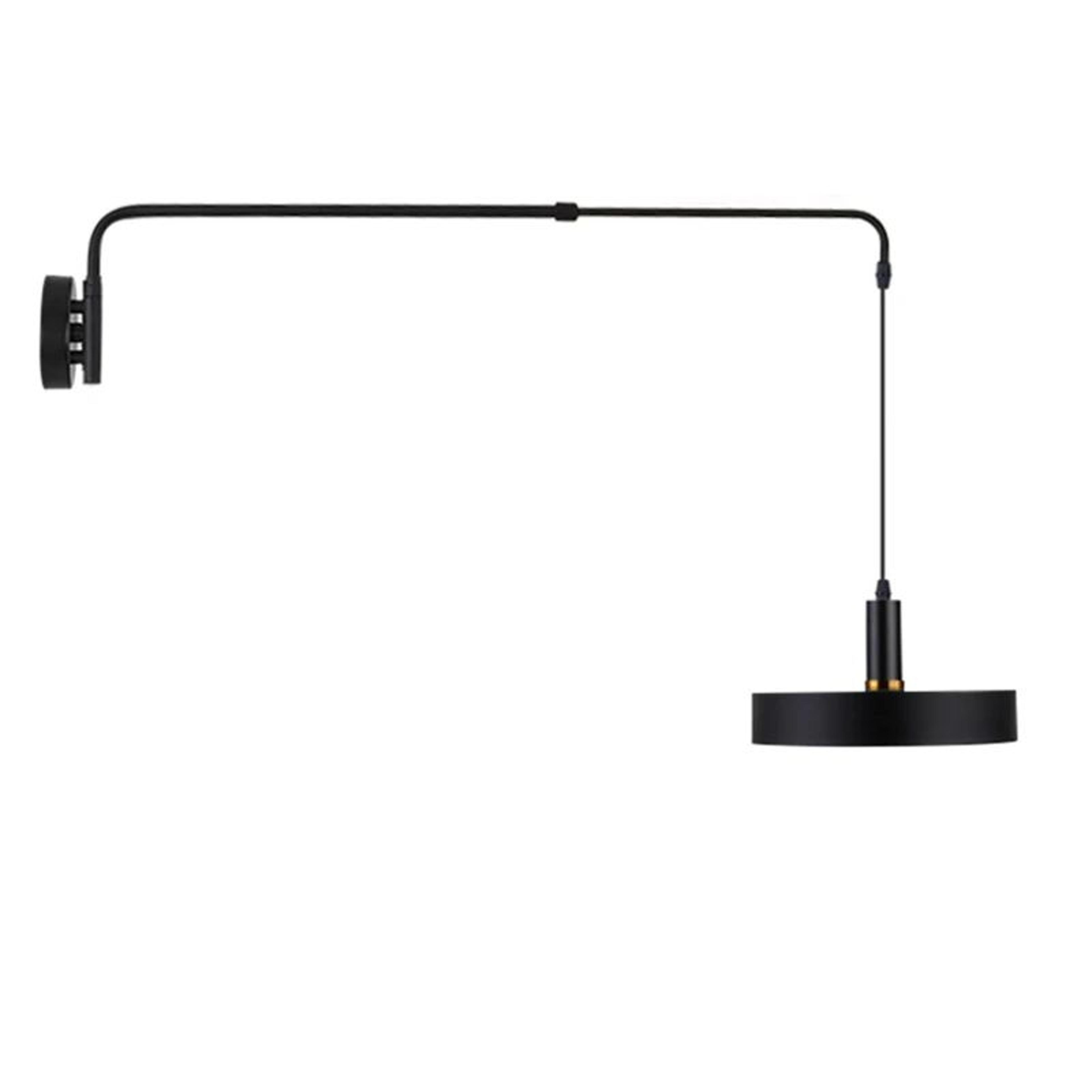 industrial adjustable swing arm wall lamp