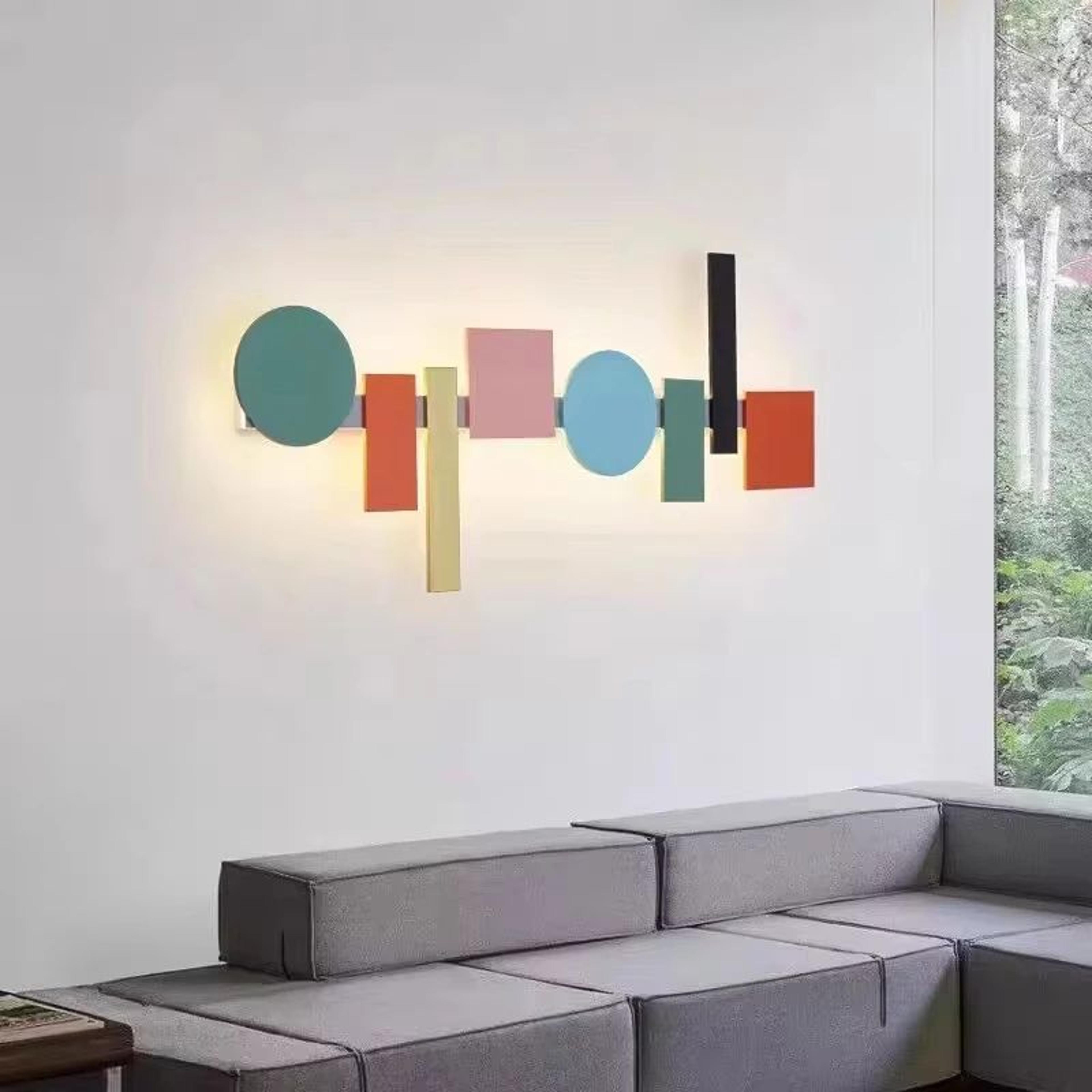 modern totem geometric led wall lamp