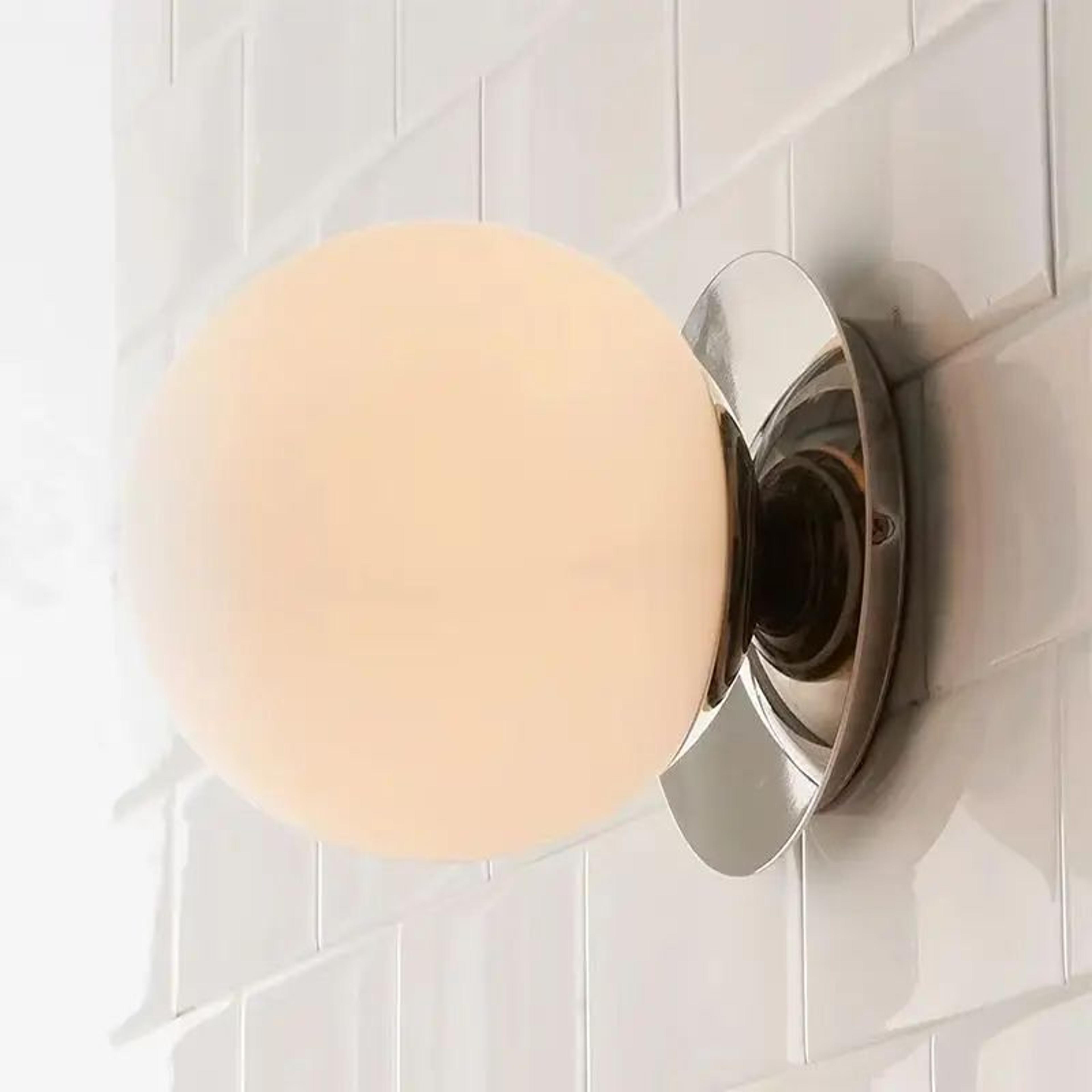 nordic globe glass wall lamp