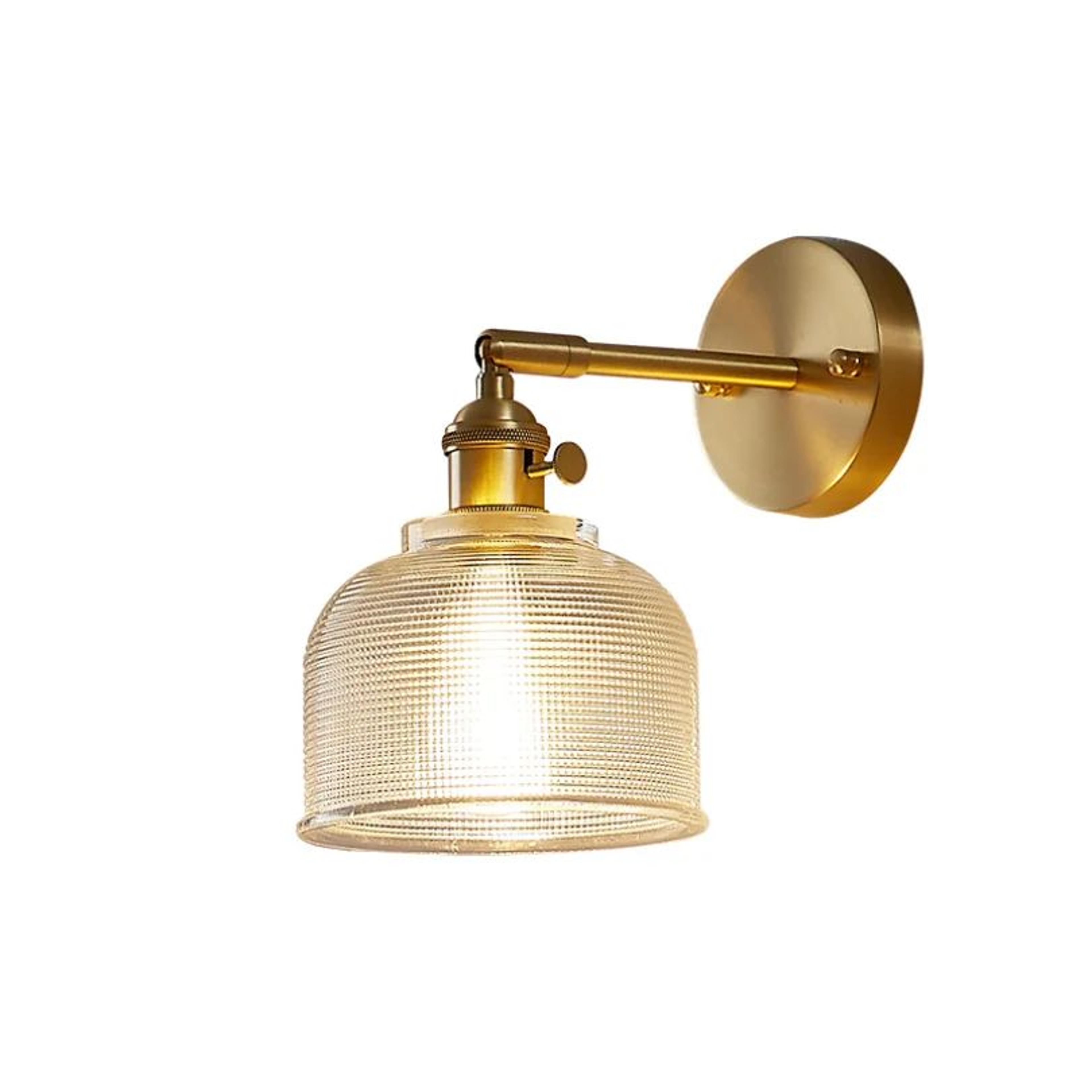 vintage copper glass wall sconce