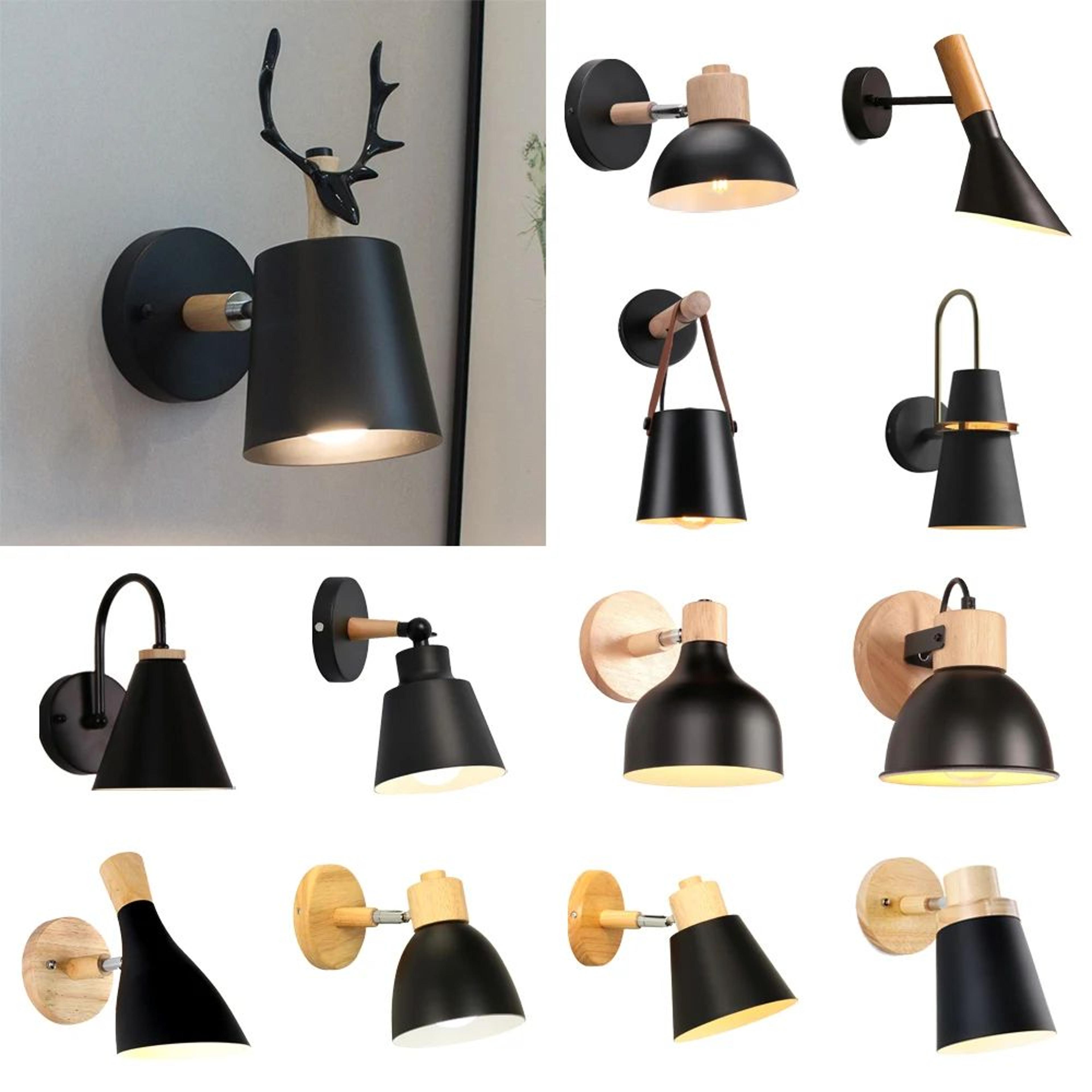 nordic wood bird wall sconce