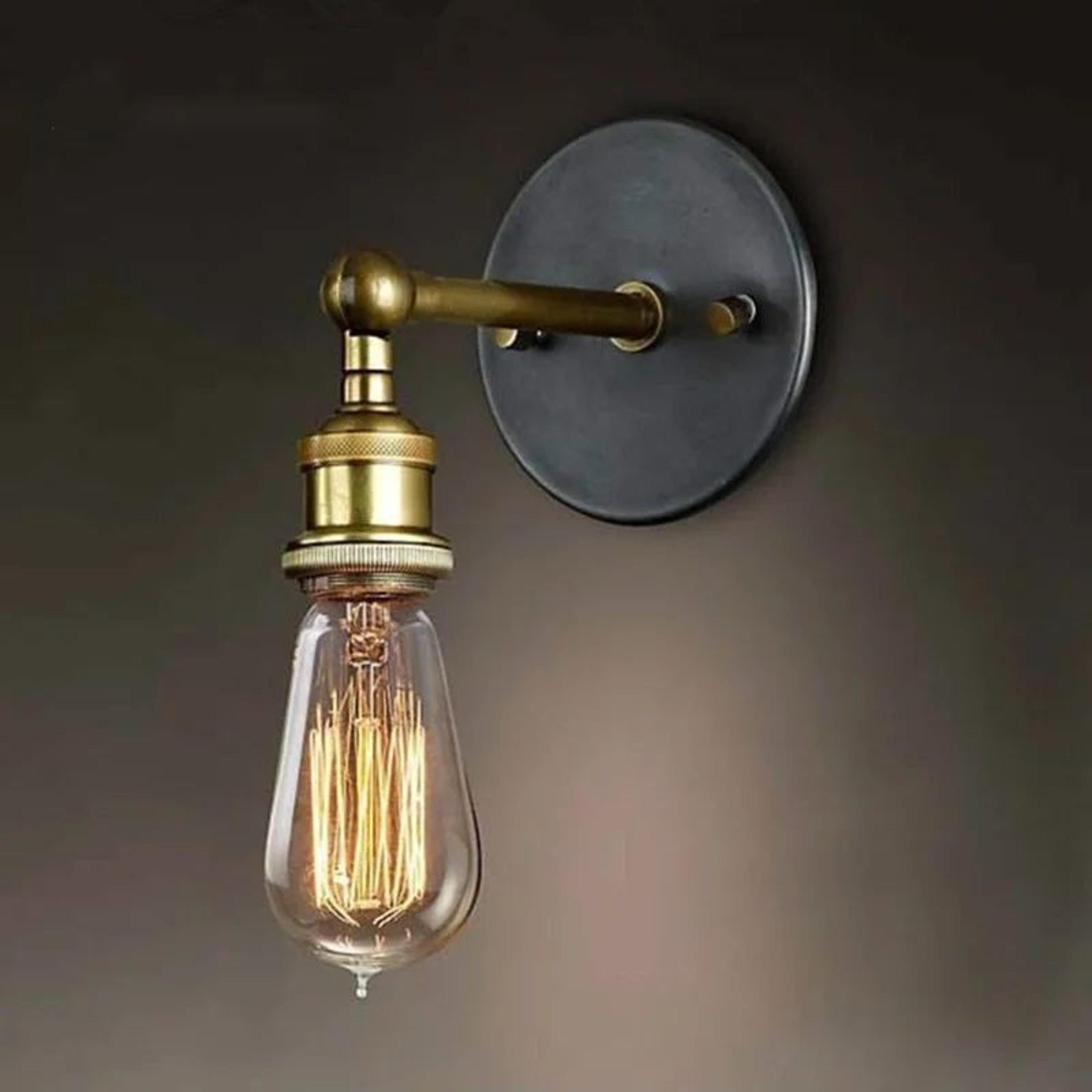 vintage industrial metal wall sconce