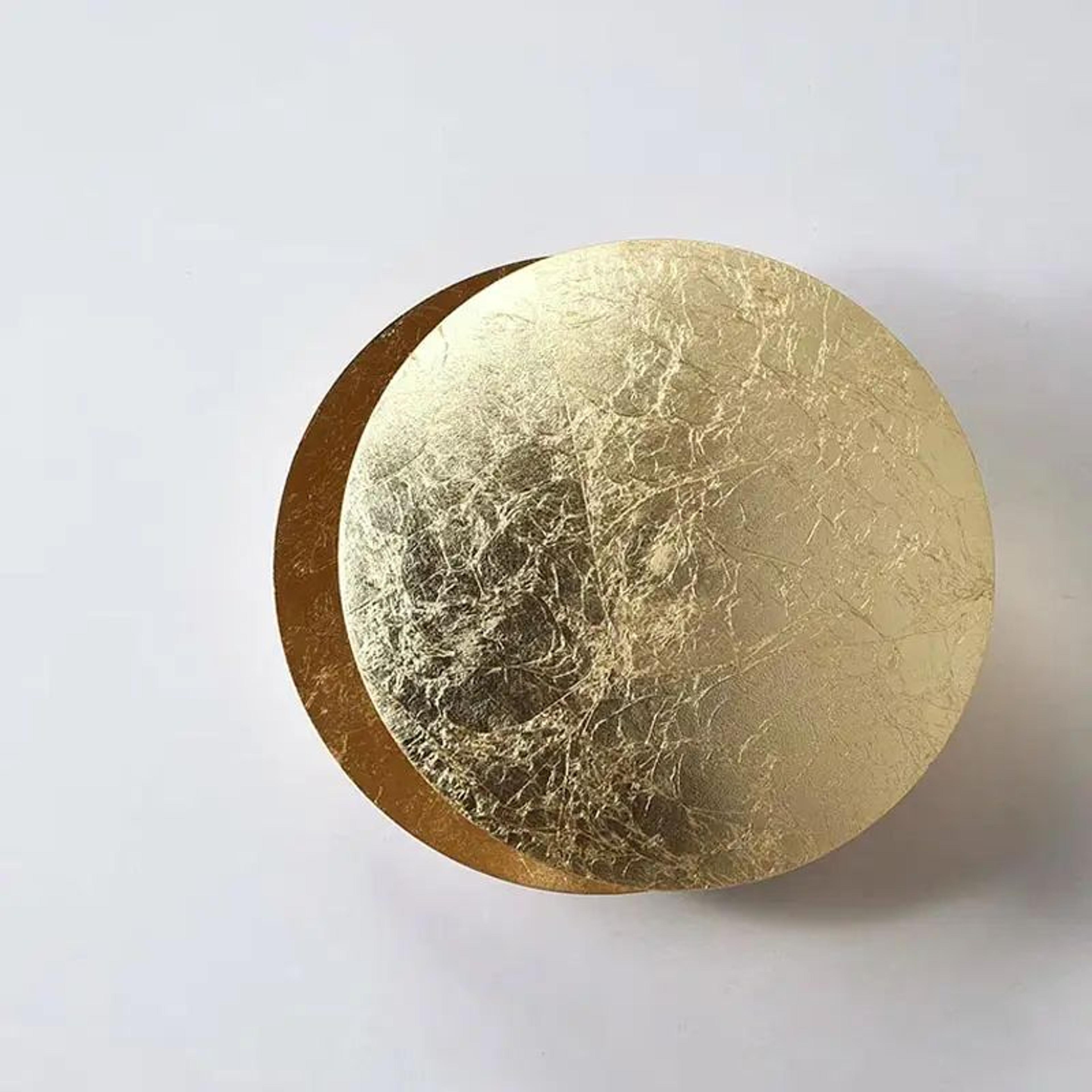 modern rotatable black gold led wall sconce