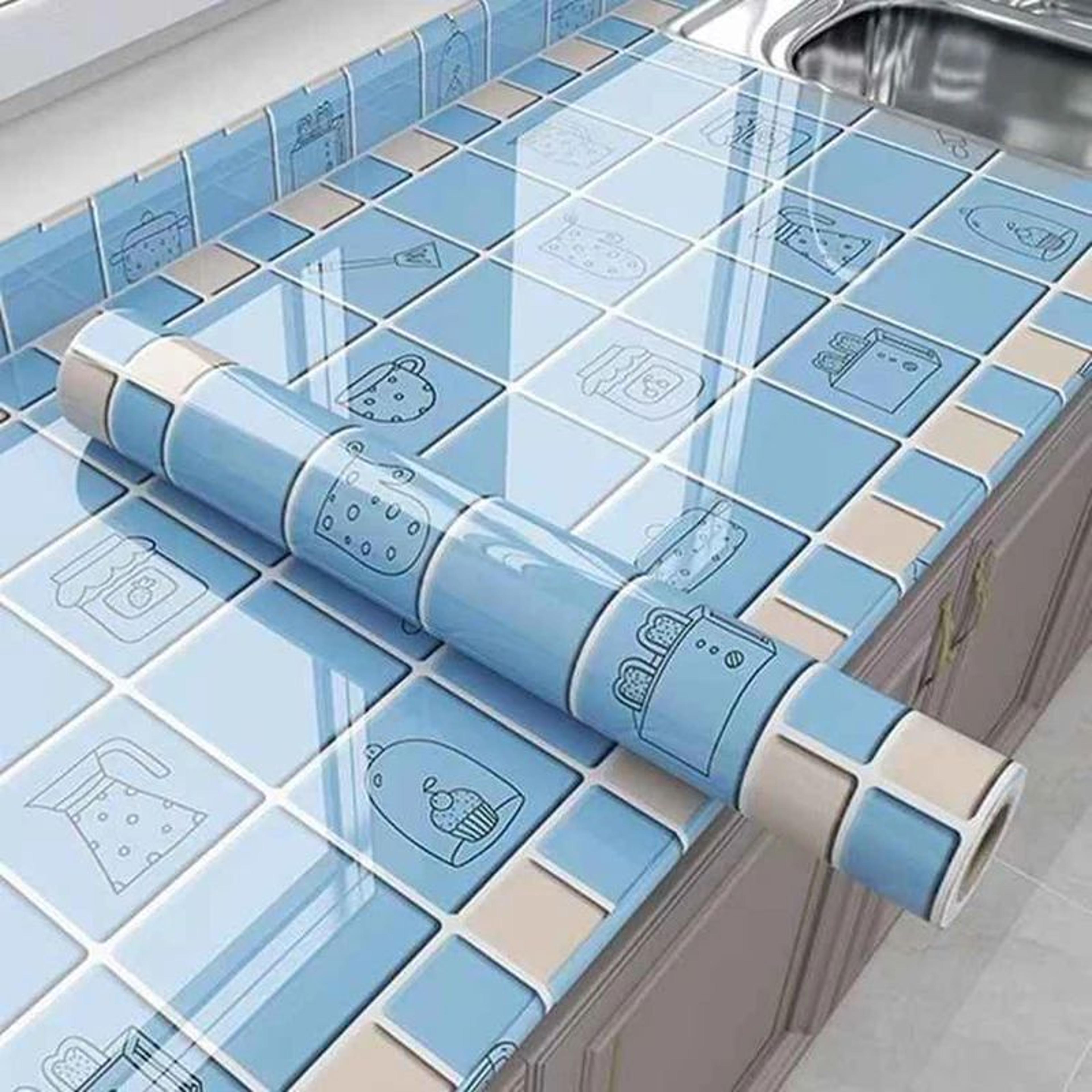 marvelle waterproof marble kitchen wallpaper
