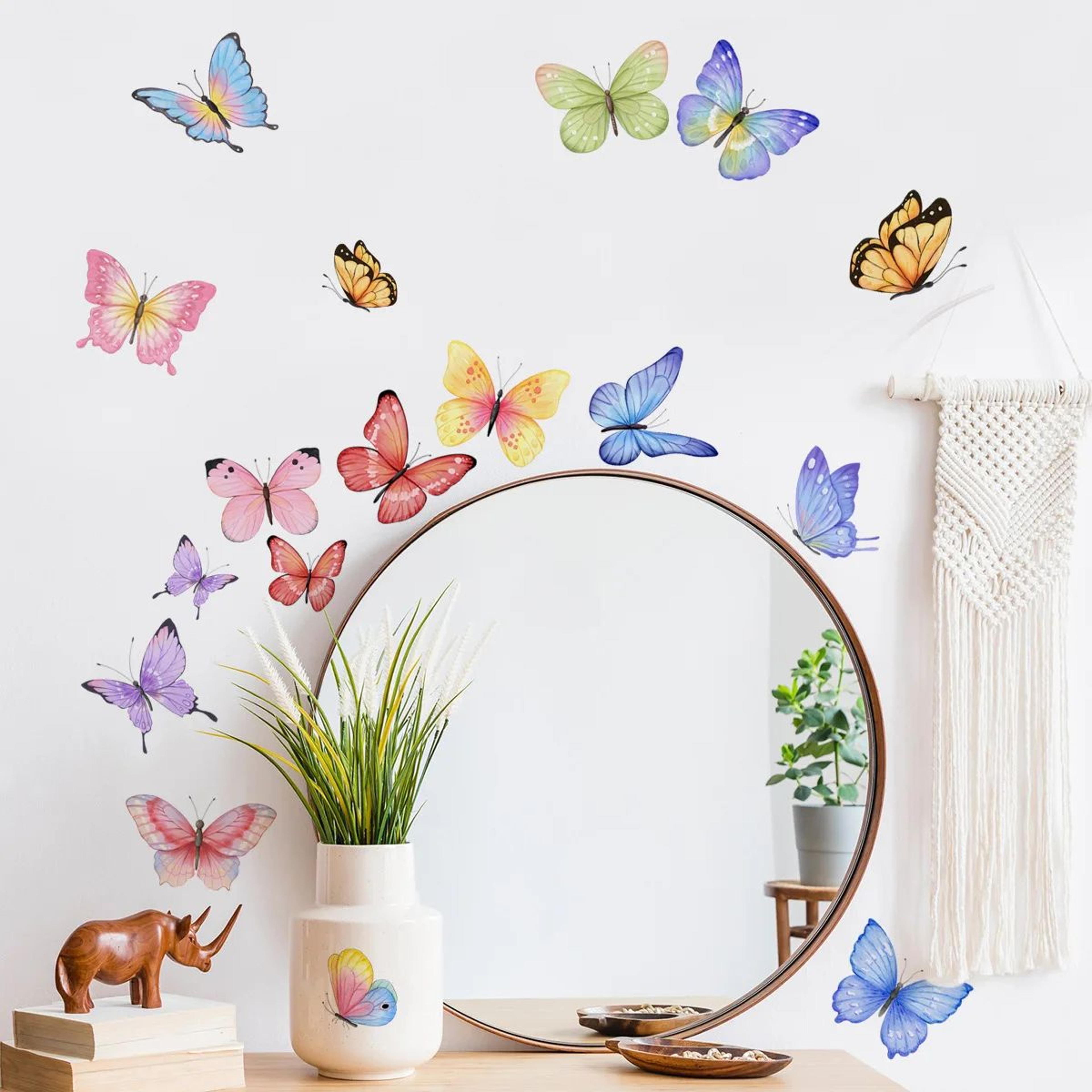 fluttera watercolor butterfly wall decals