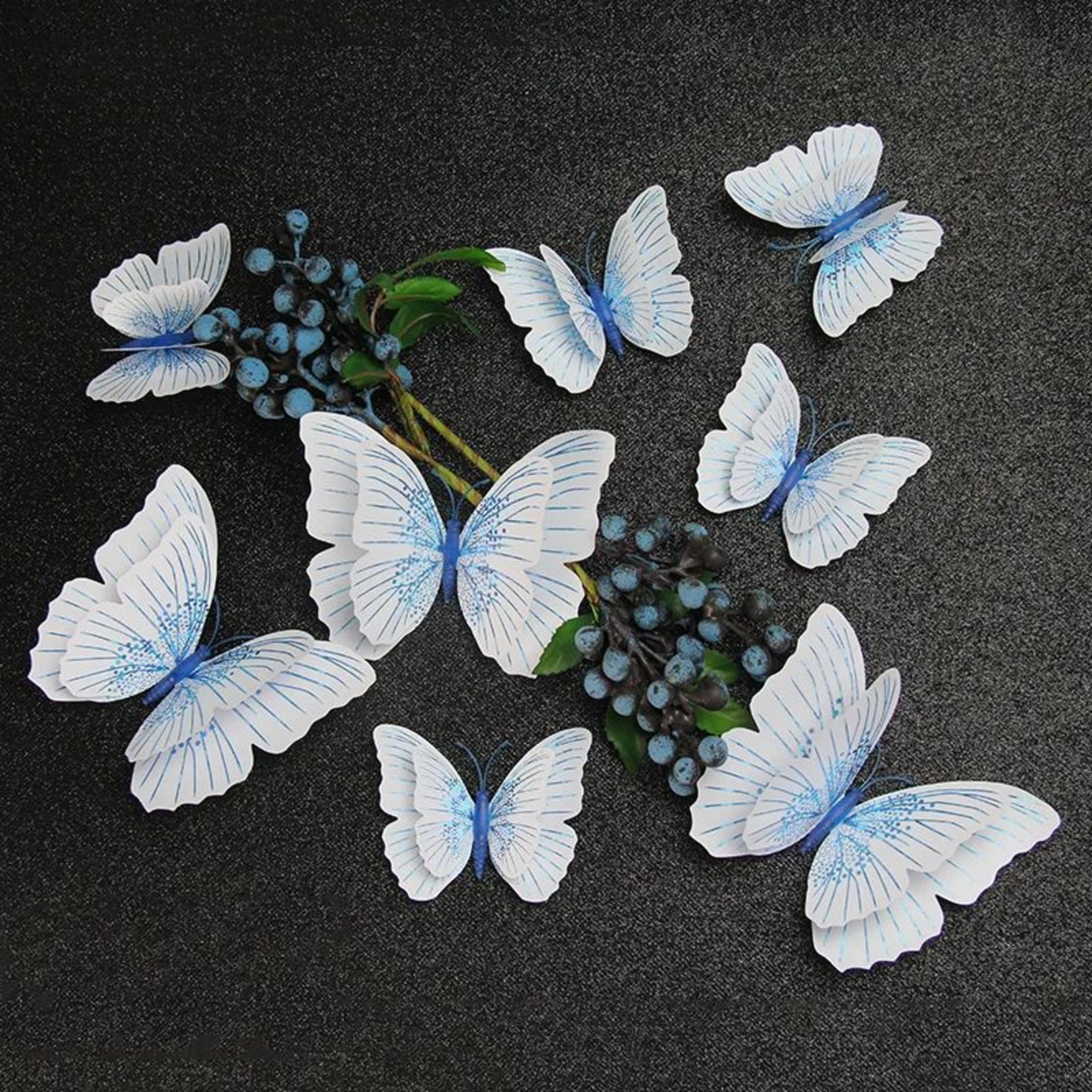 luminelle double layer 3d butterfly wall decor