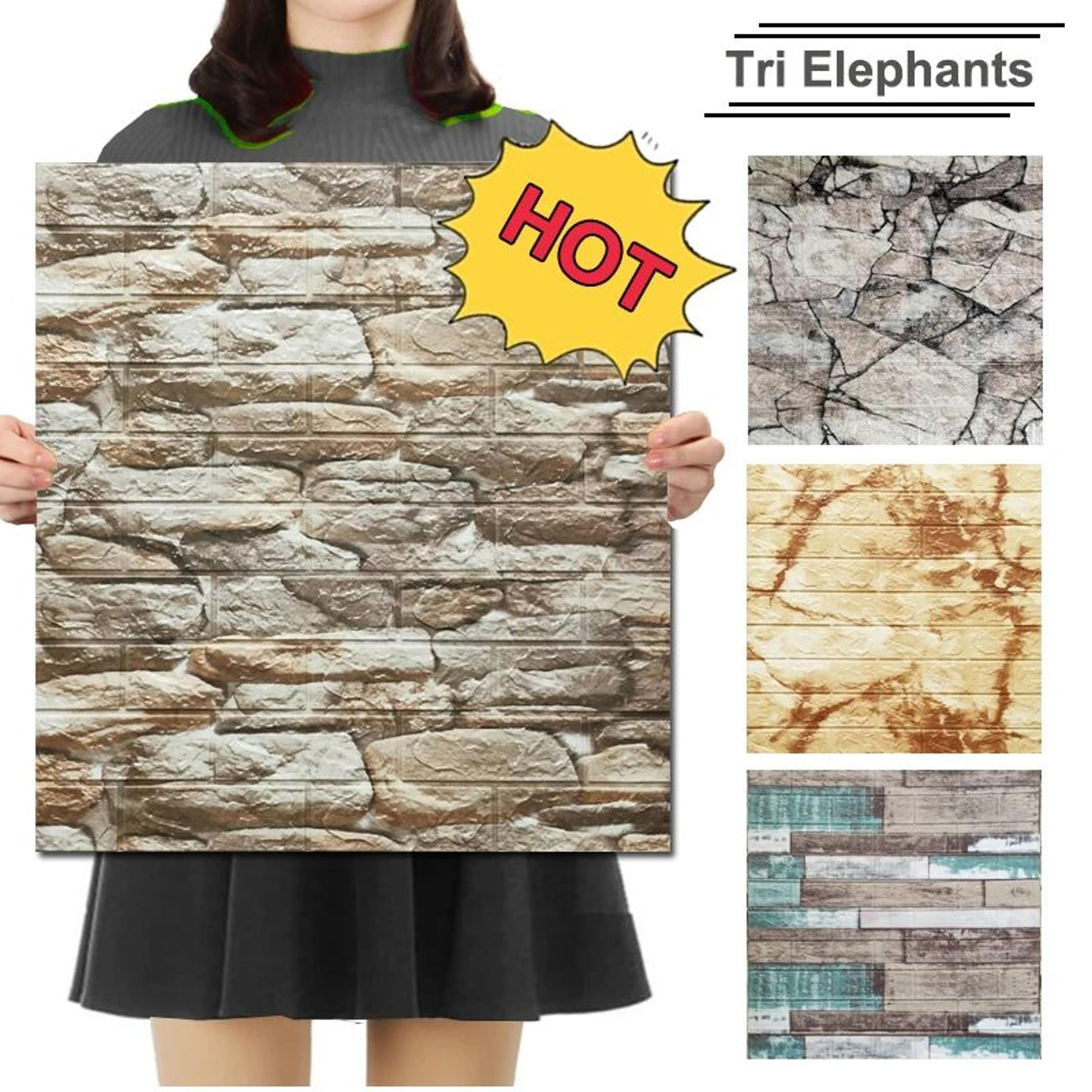 stonehaven 3d cobblestone peel and stick wall panels