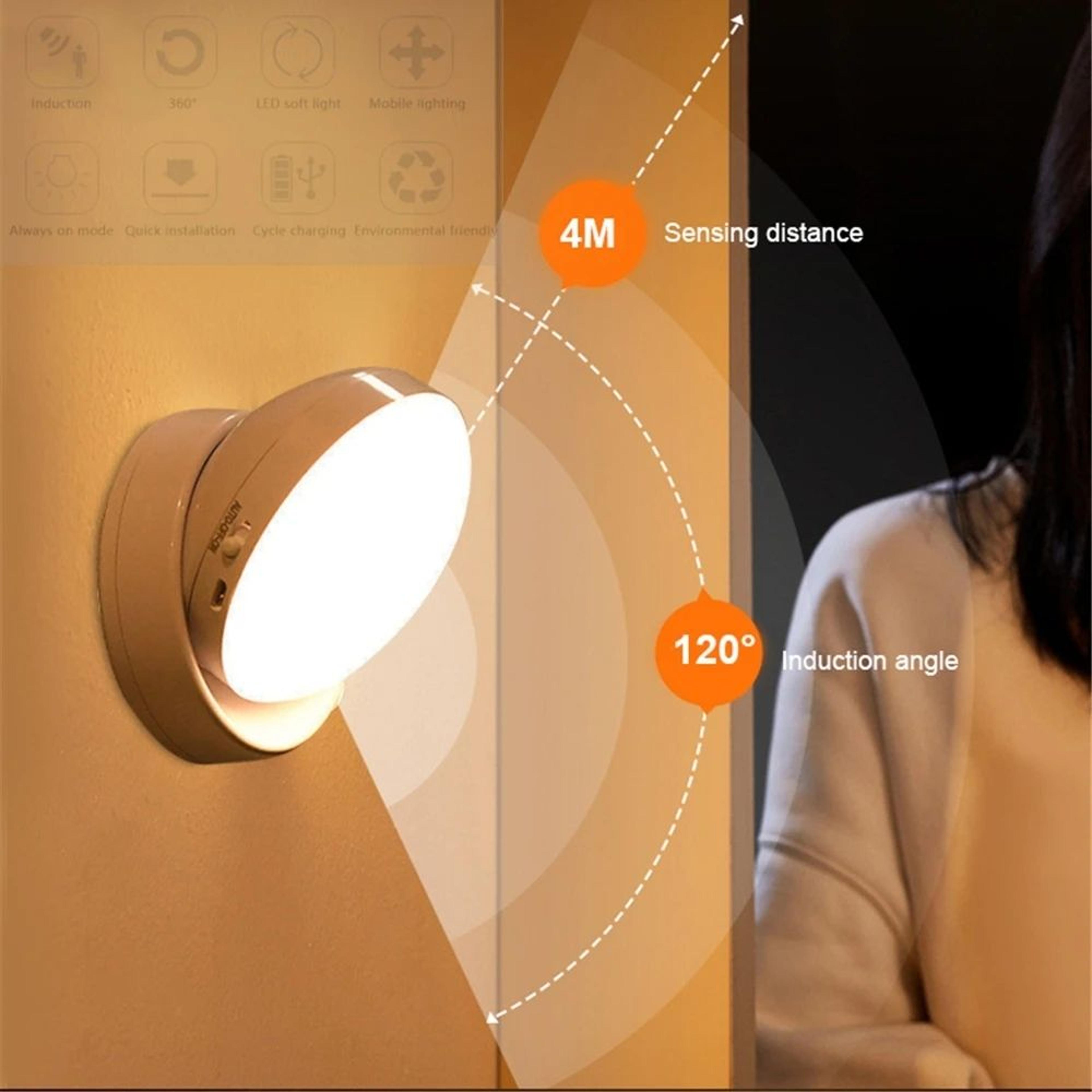 orbitglow 360 rechargeable motion sensor wall light