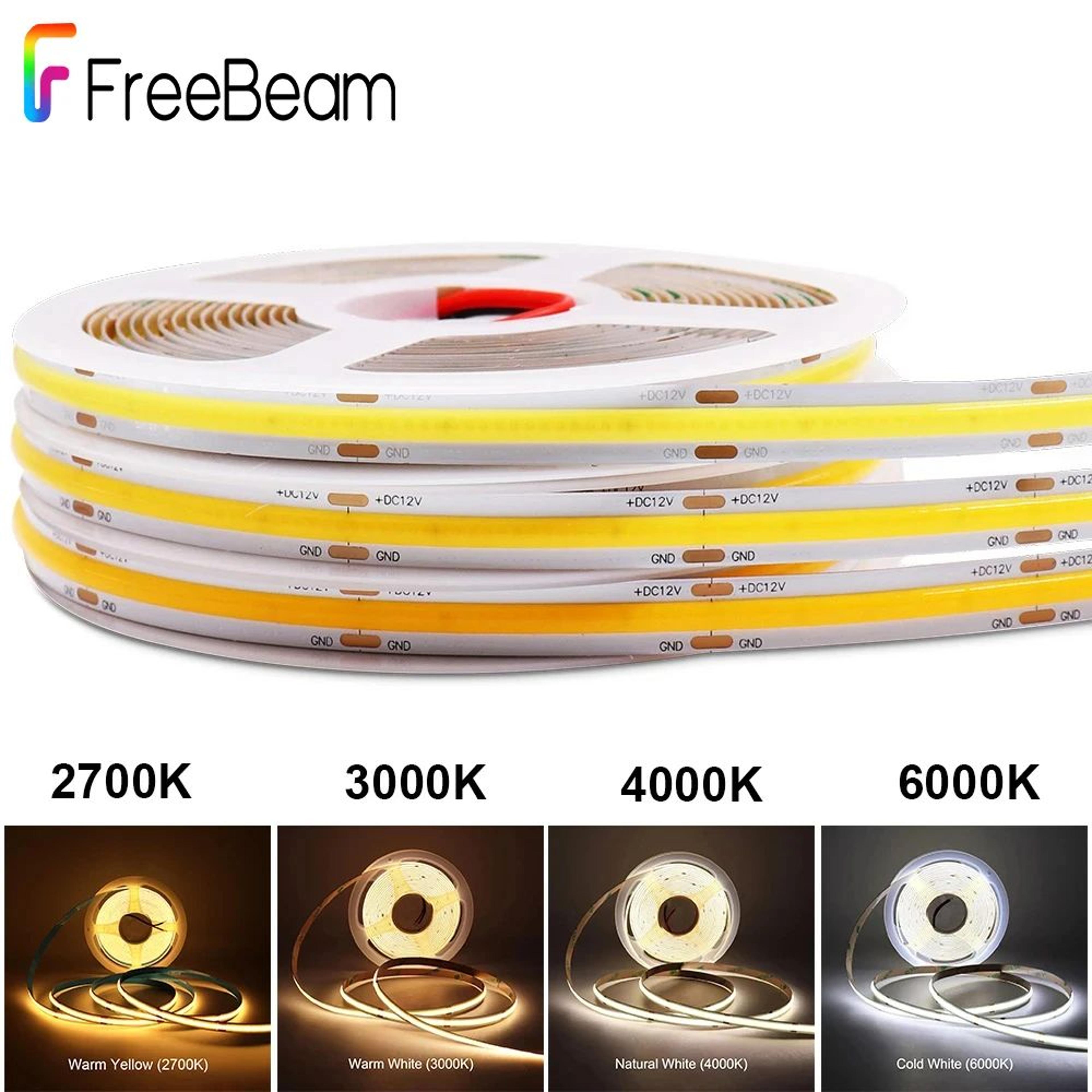 dimmable cob led strip light flexible room lighting