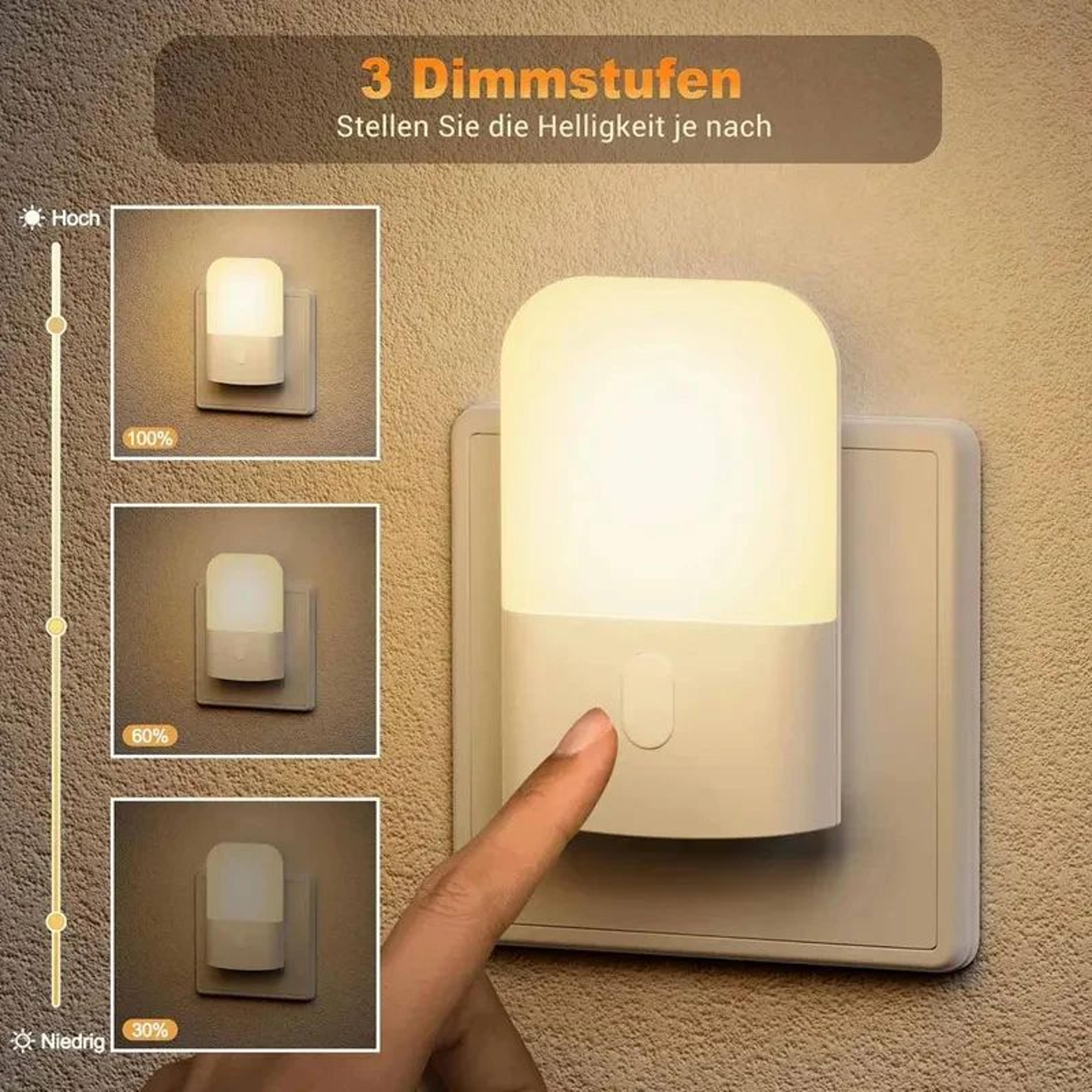 dimmable dusk to dawn led plug in night light