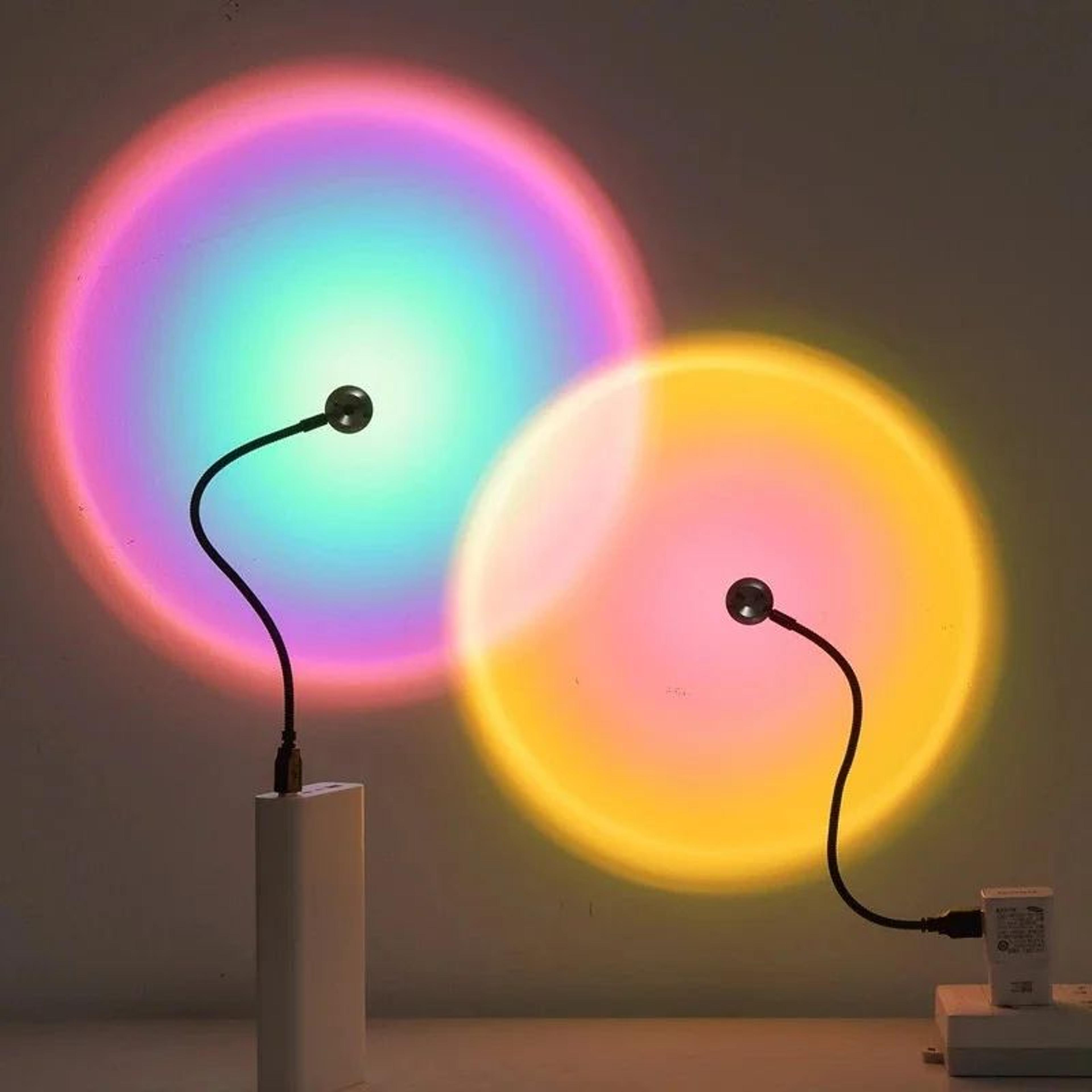 usb sunset projection lamp photography atmosphere light