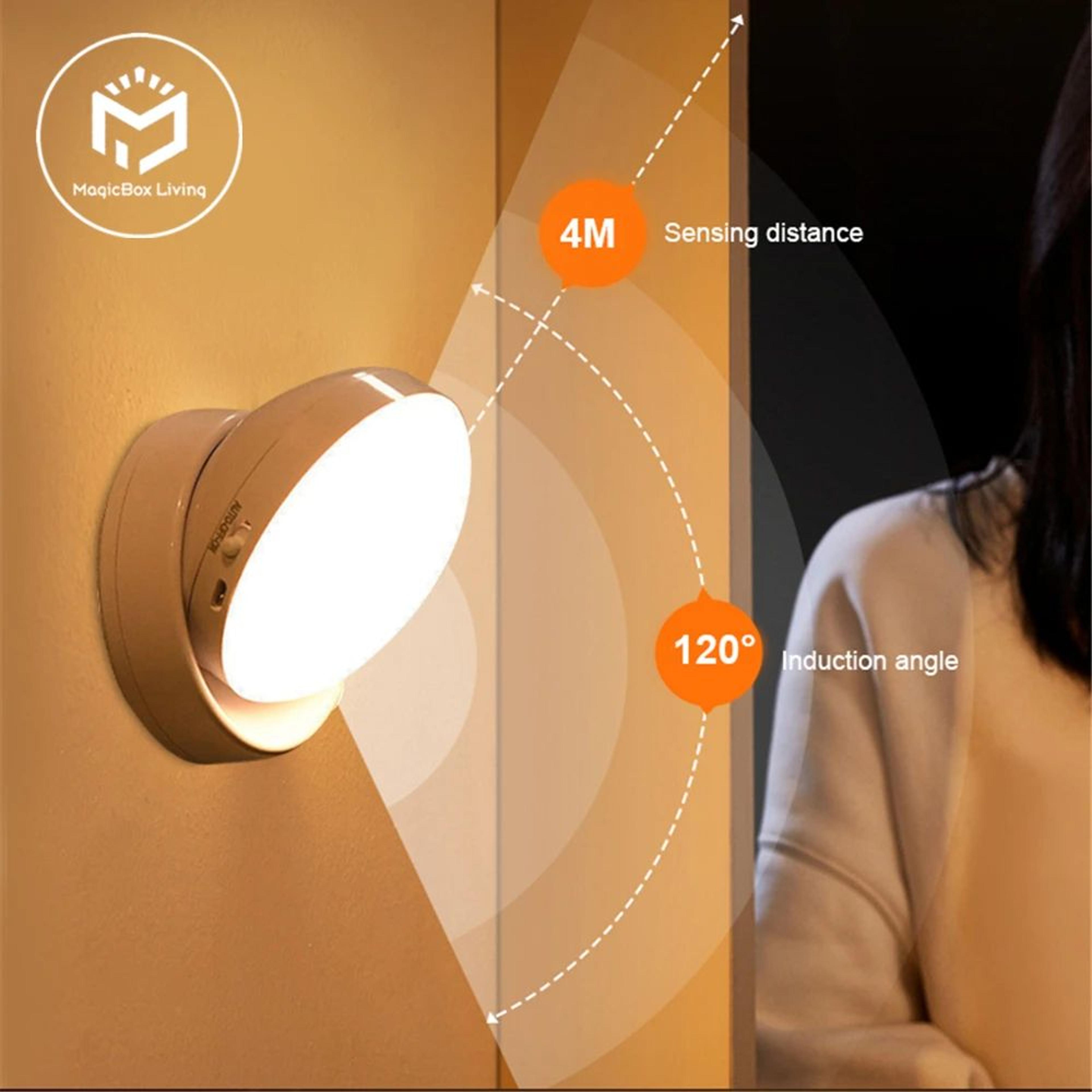 360 rotating rechargeable motion sensor night light