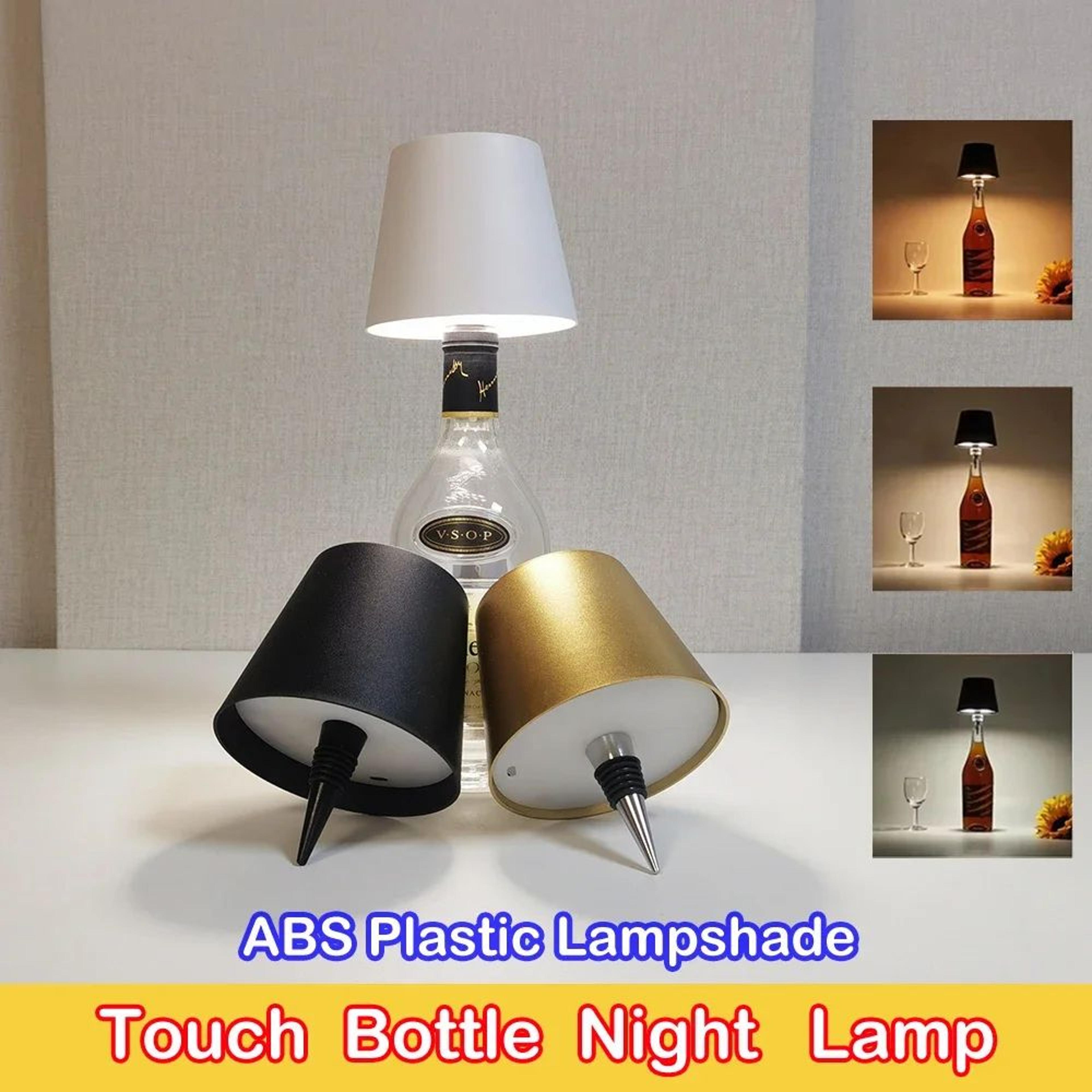 cordless bottle touch table lamp