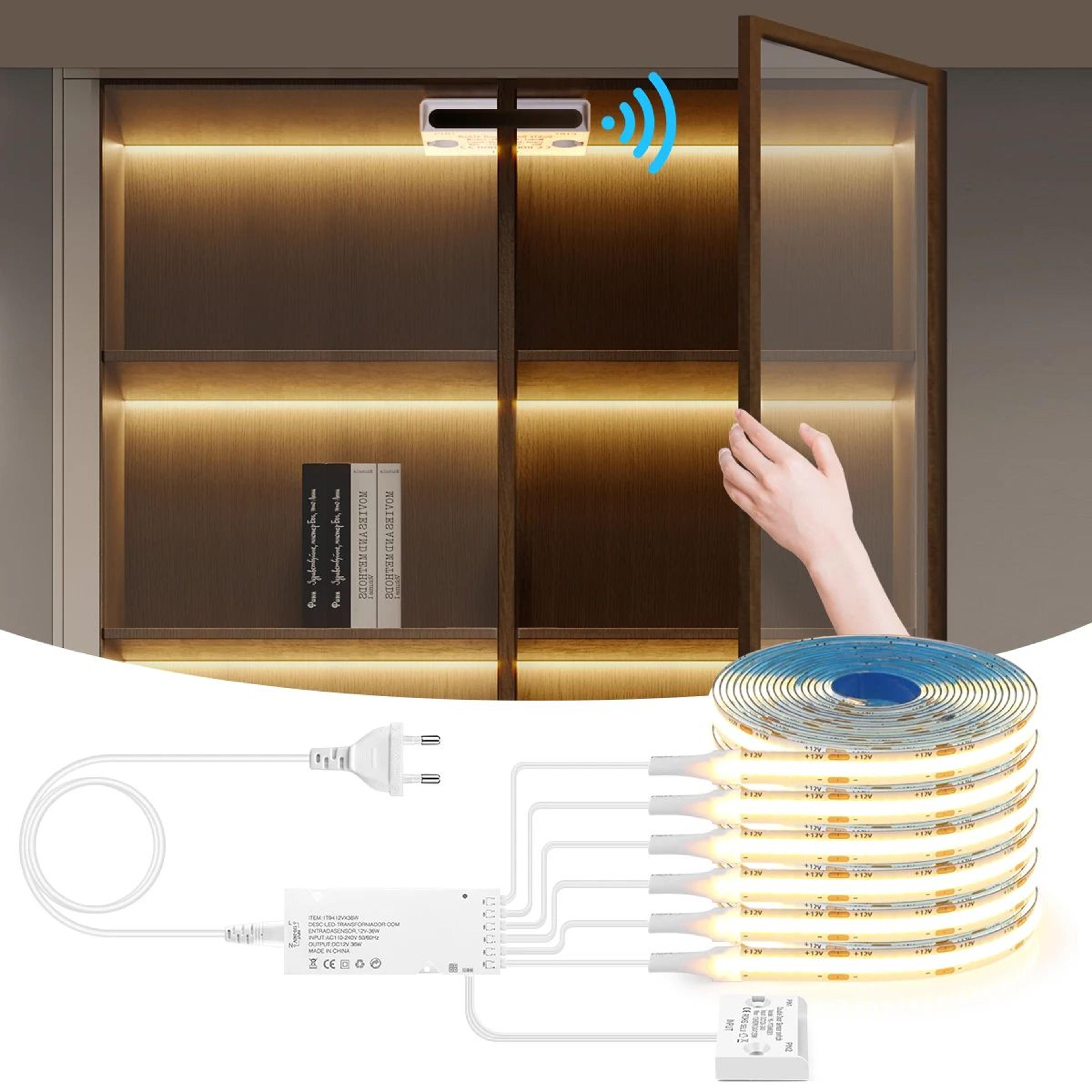 cob led cabinet light with door sensor