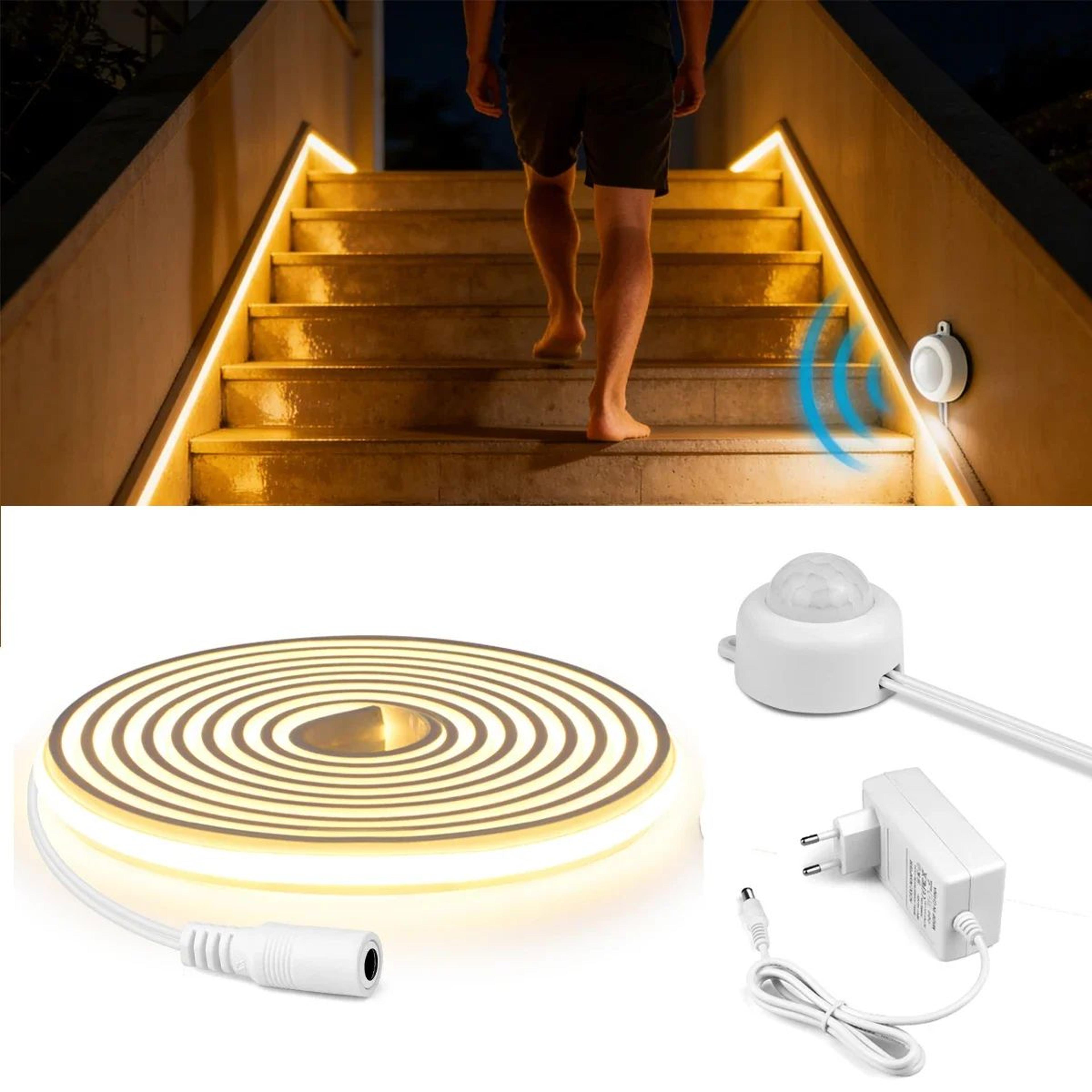 smart pir cob neon strip light