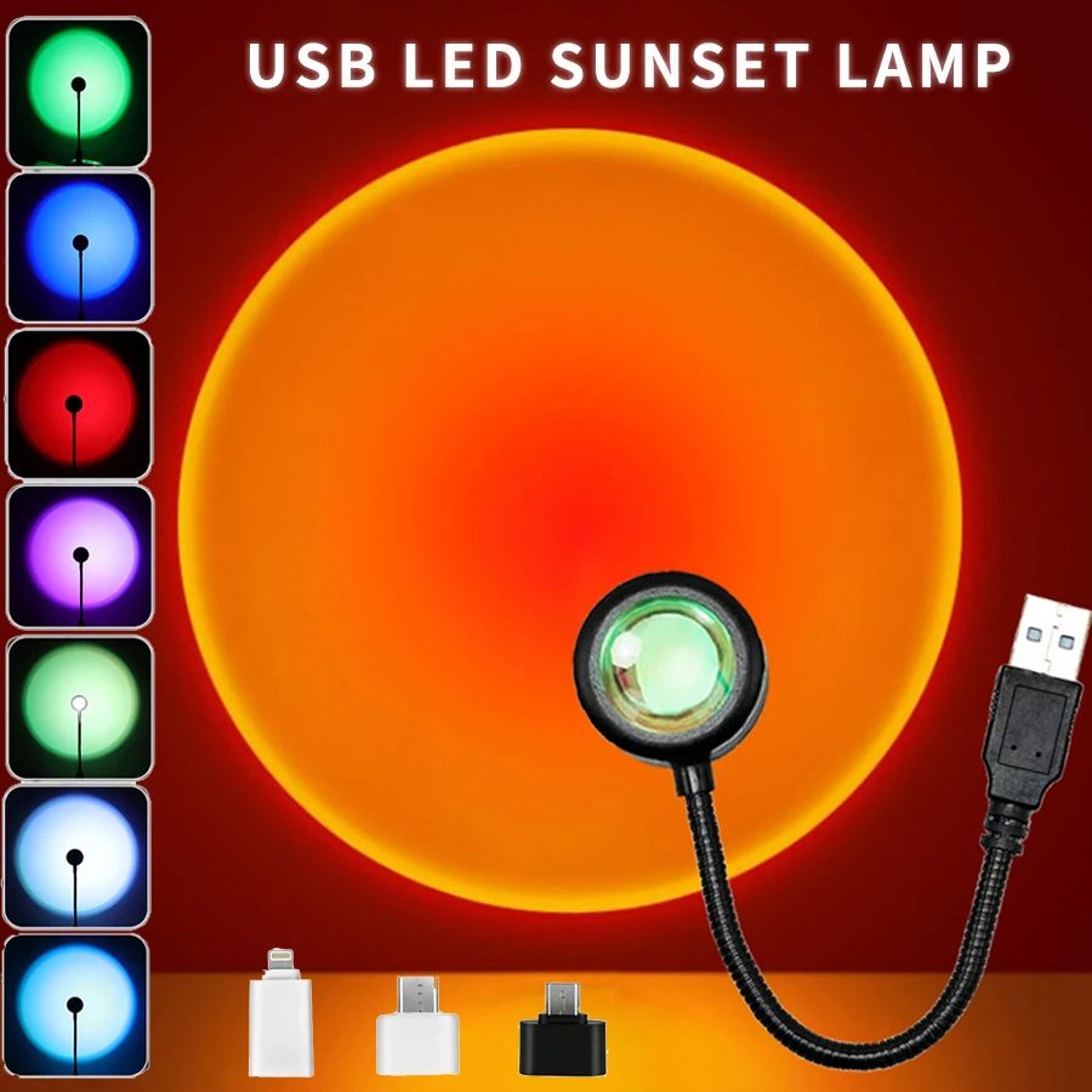 usb sunset projection mood lamp