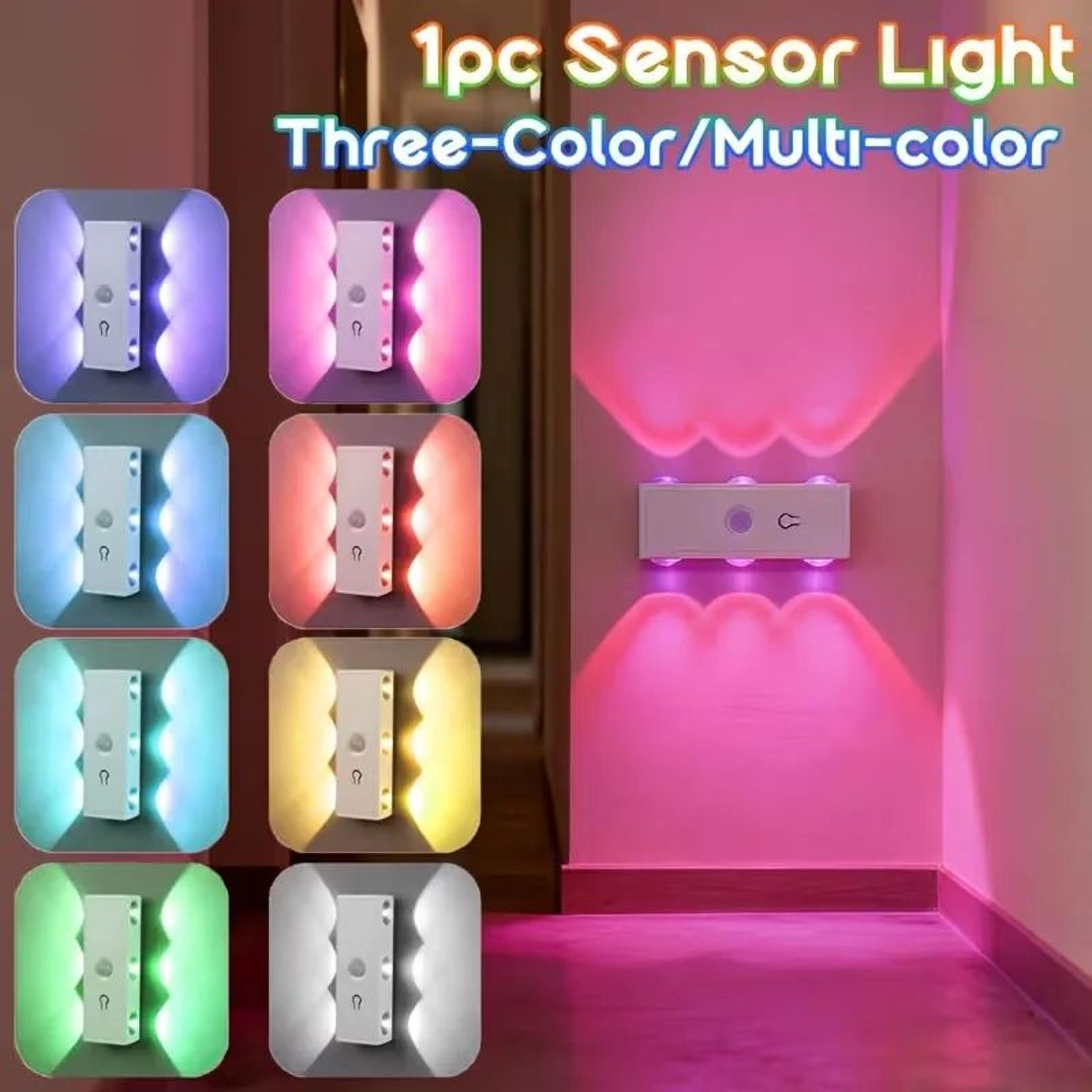rgb rechargeable motion sensor wall light