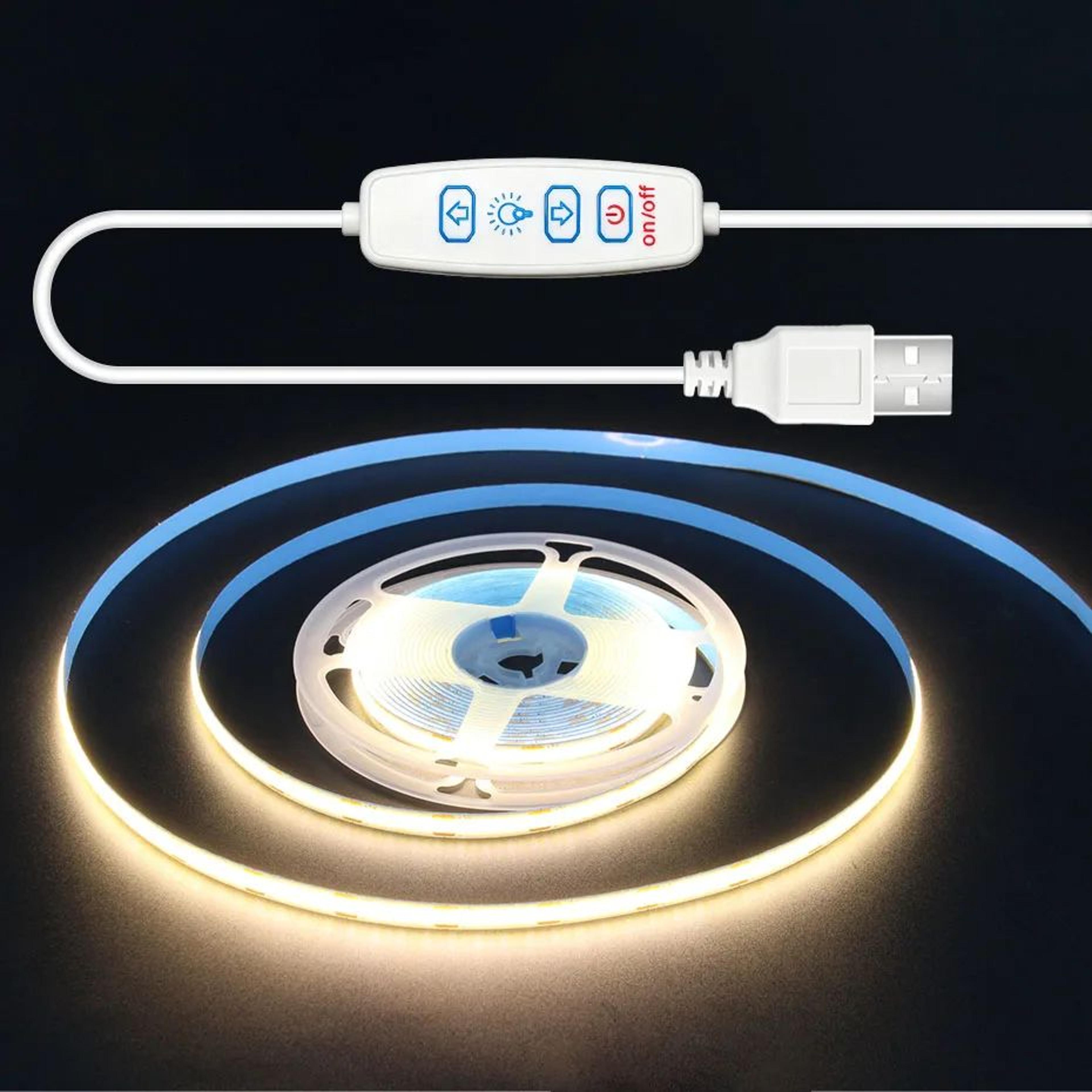 dimmable usb cob led strip light
