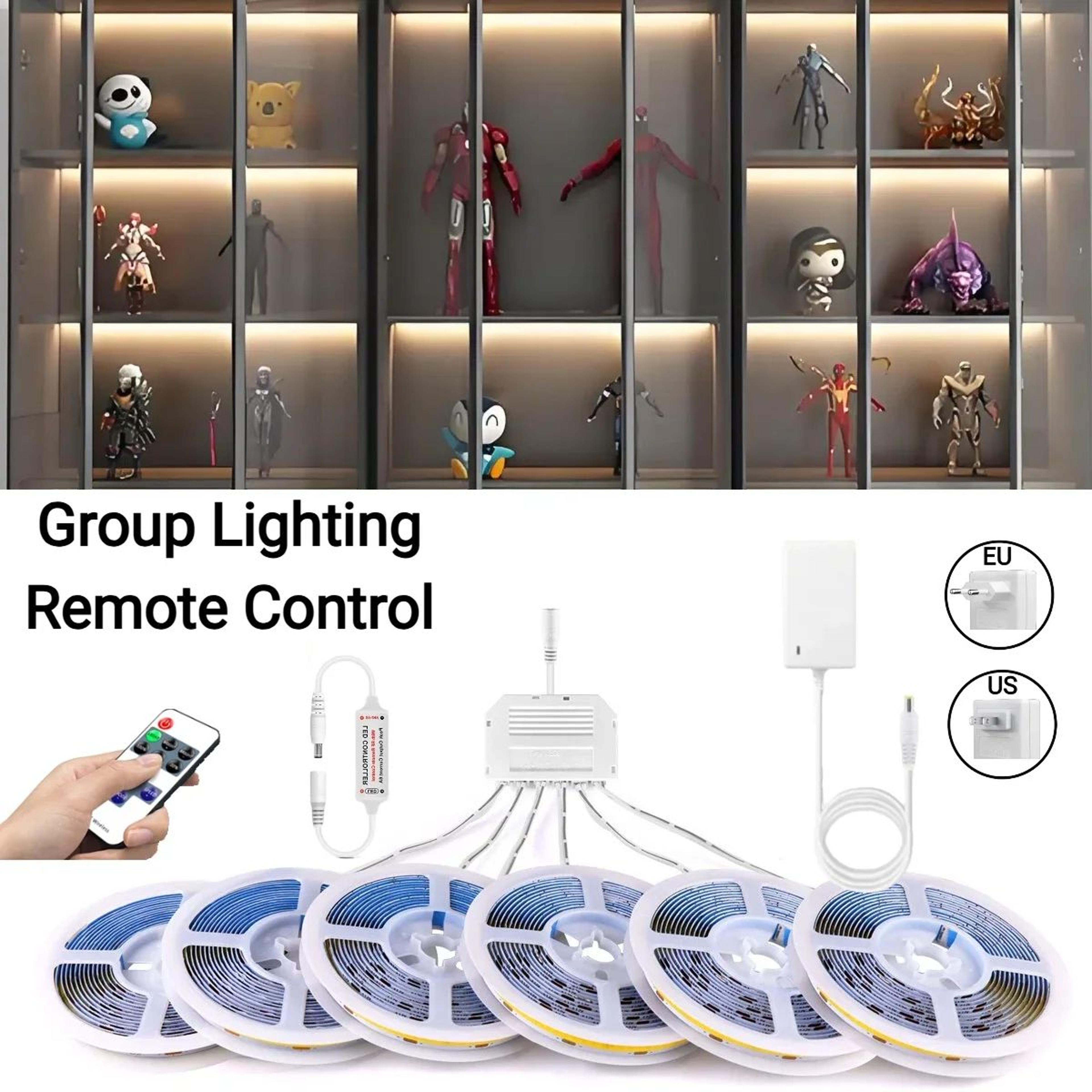 remote dimmable cob led cabinet strip light