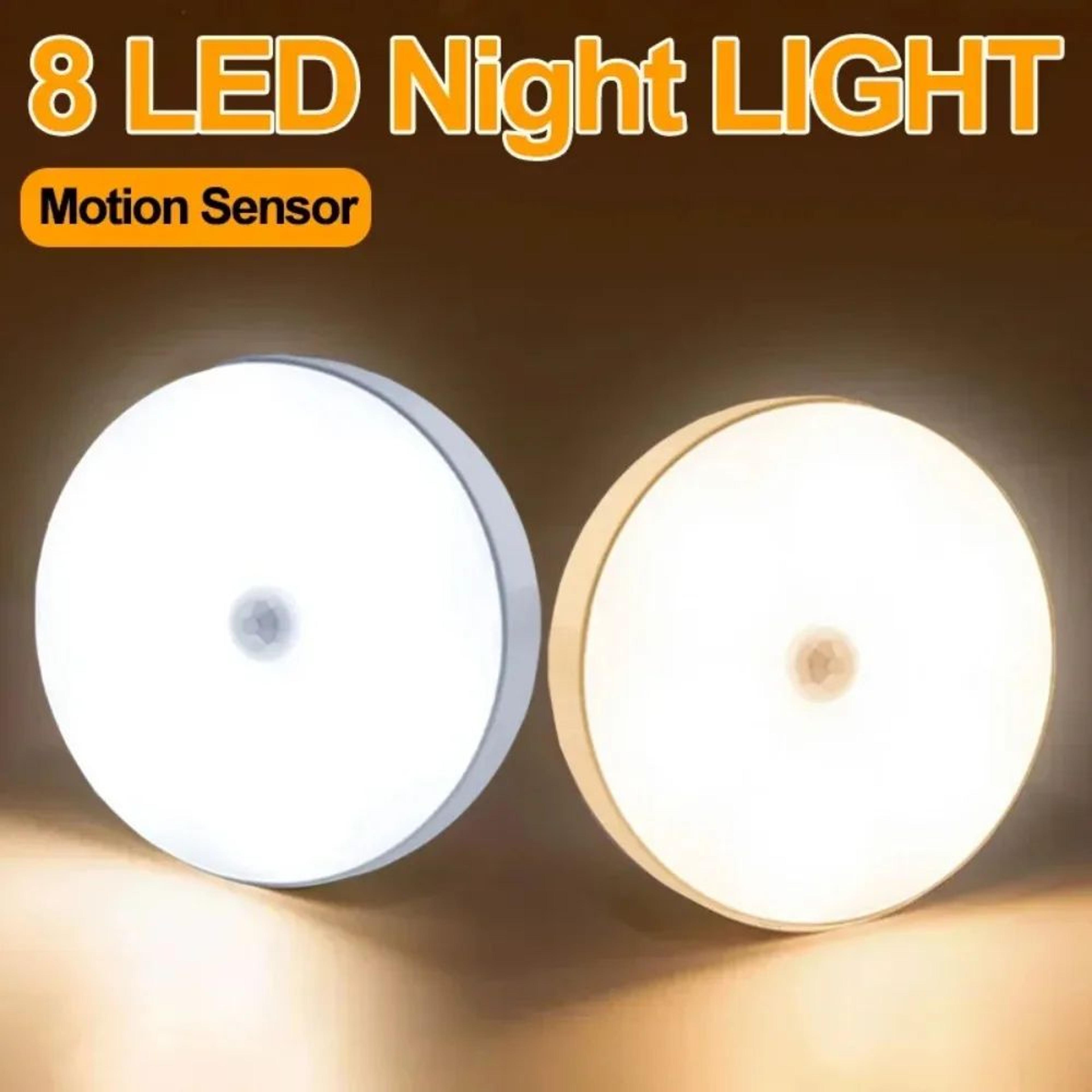 8 led magnetic motion sensor wall light