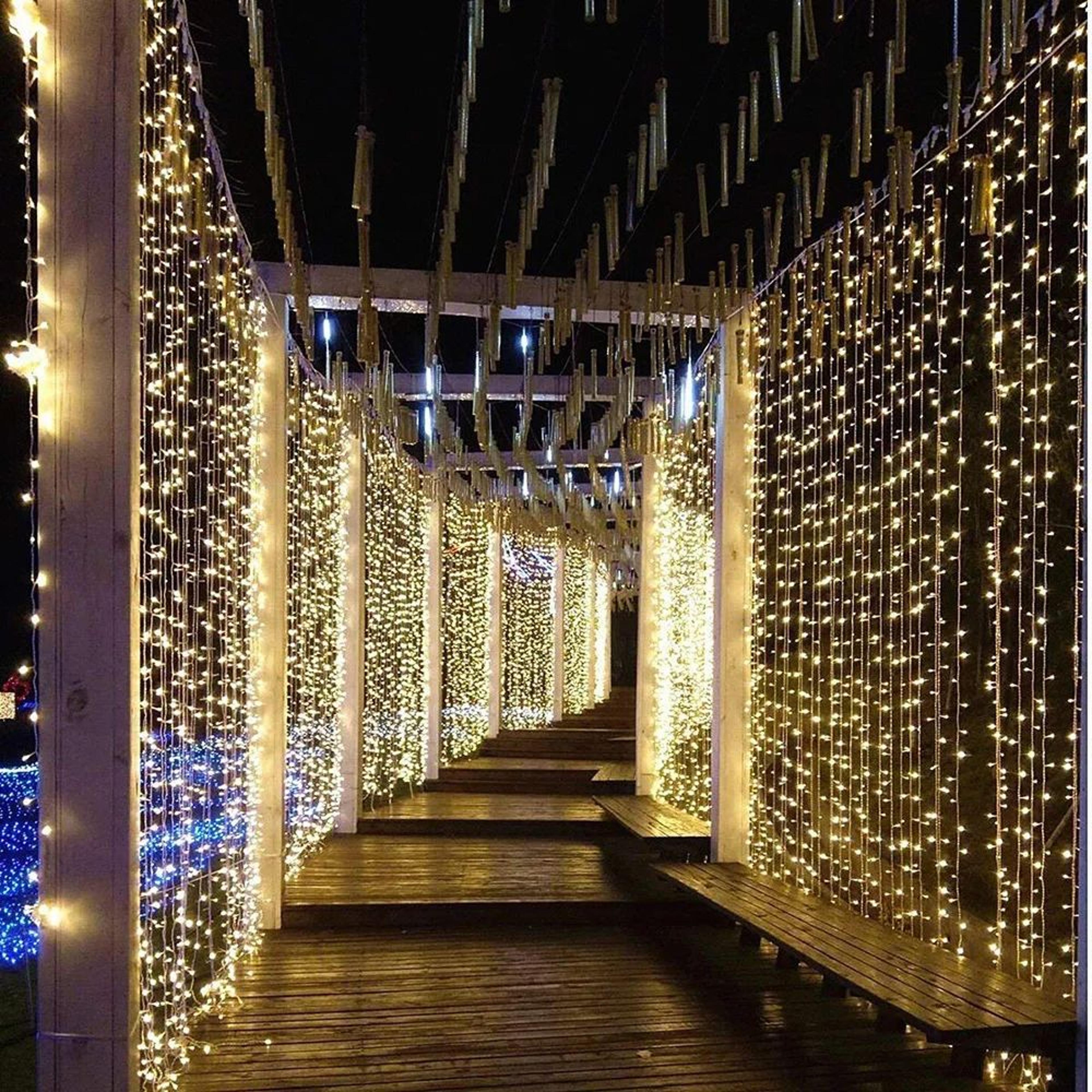 connectable led icicle curtain lights