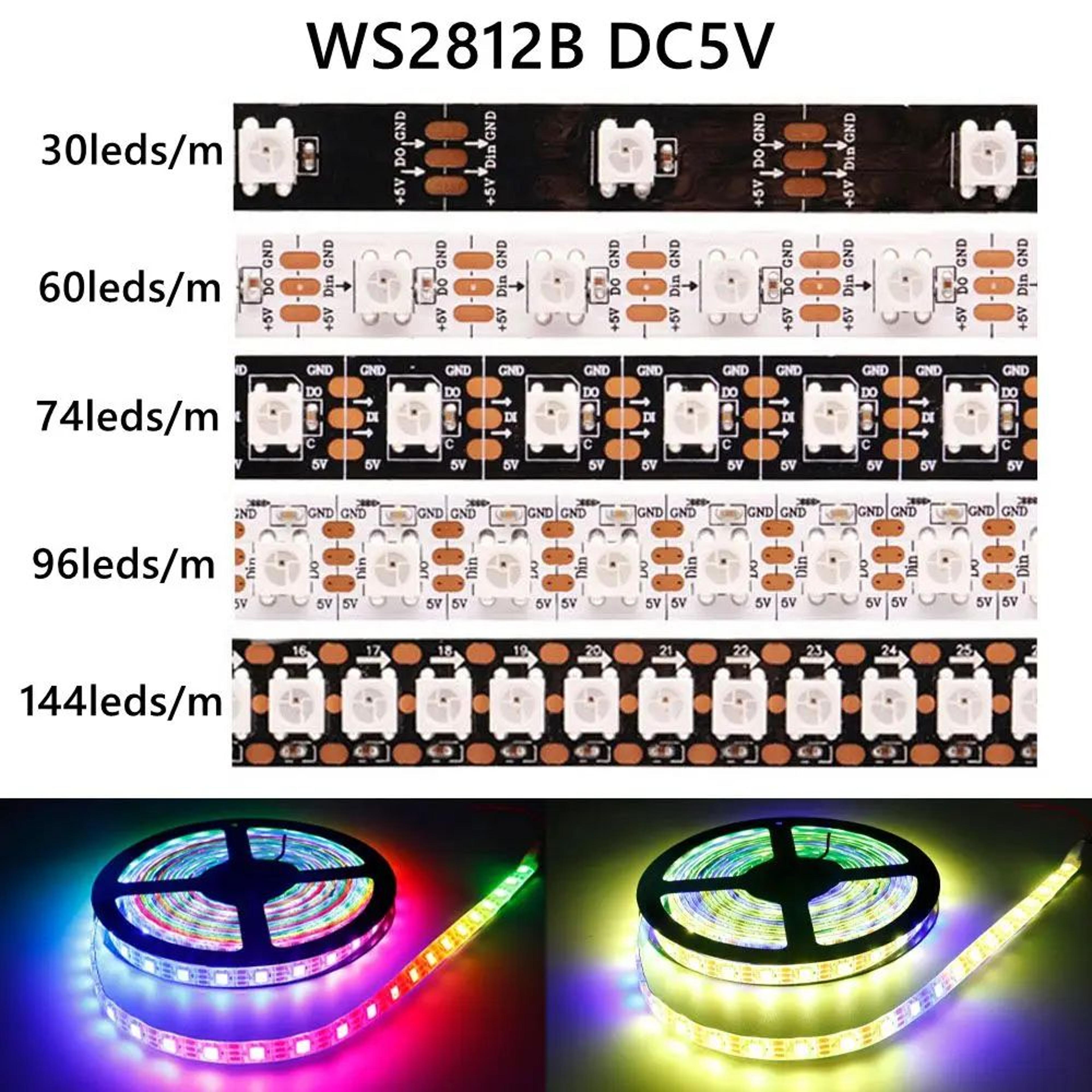 ws2812b individually addressable rgb led strip