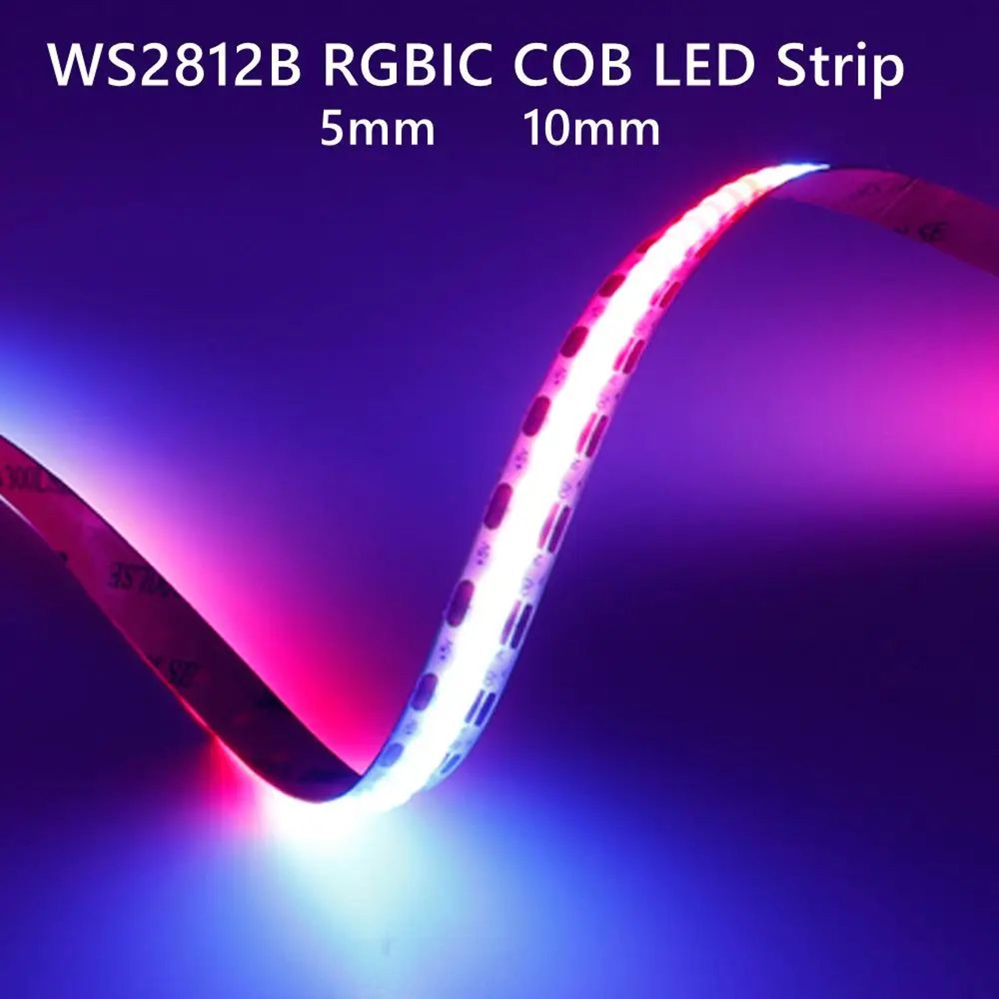 ws2812b high density rgbic cob led strip