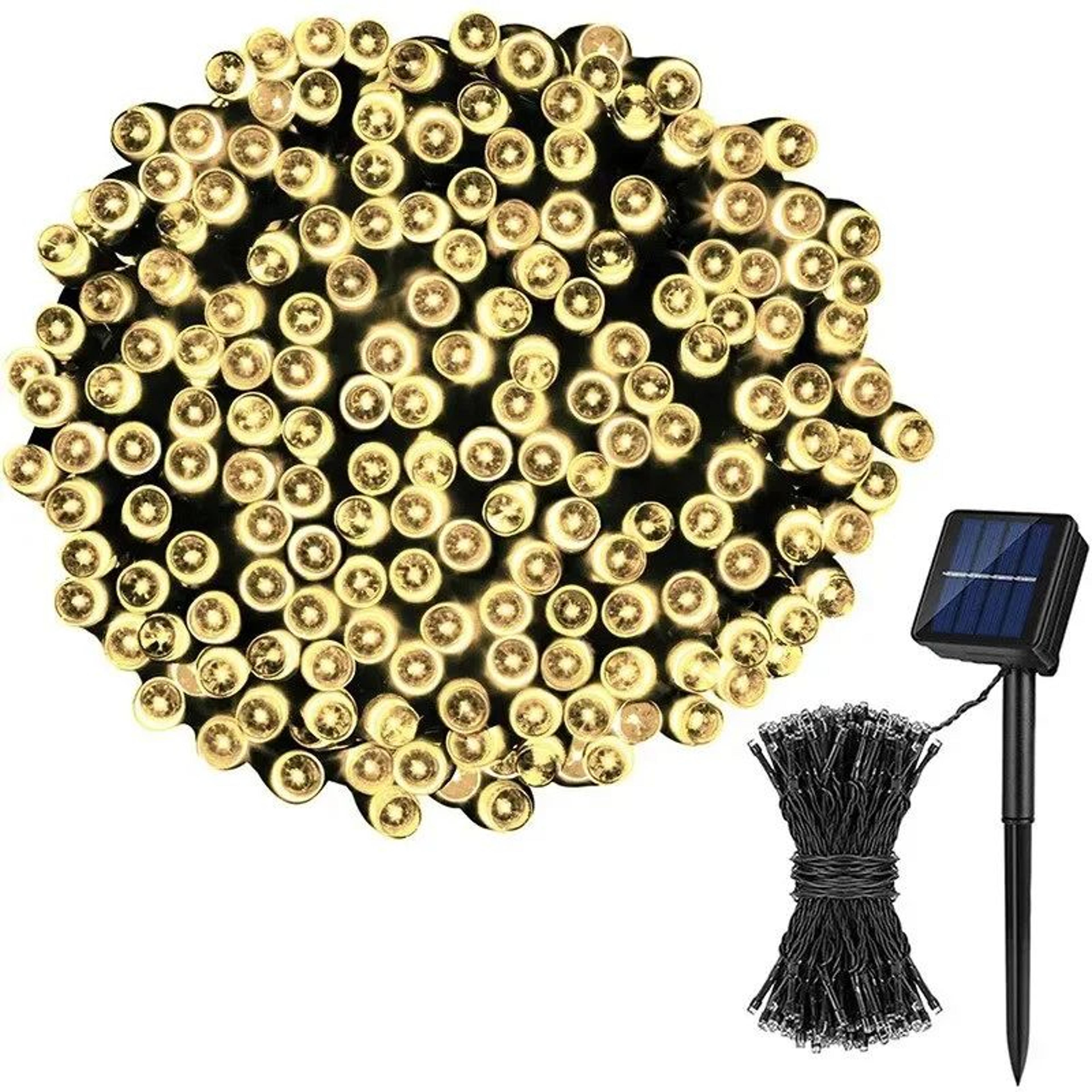 waterproof solar garden fairy string lights